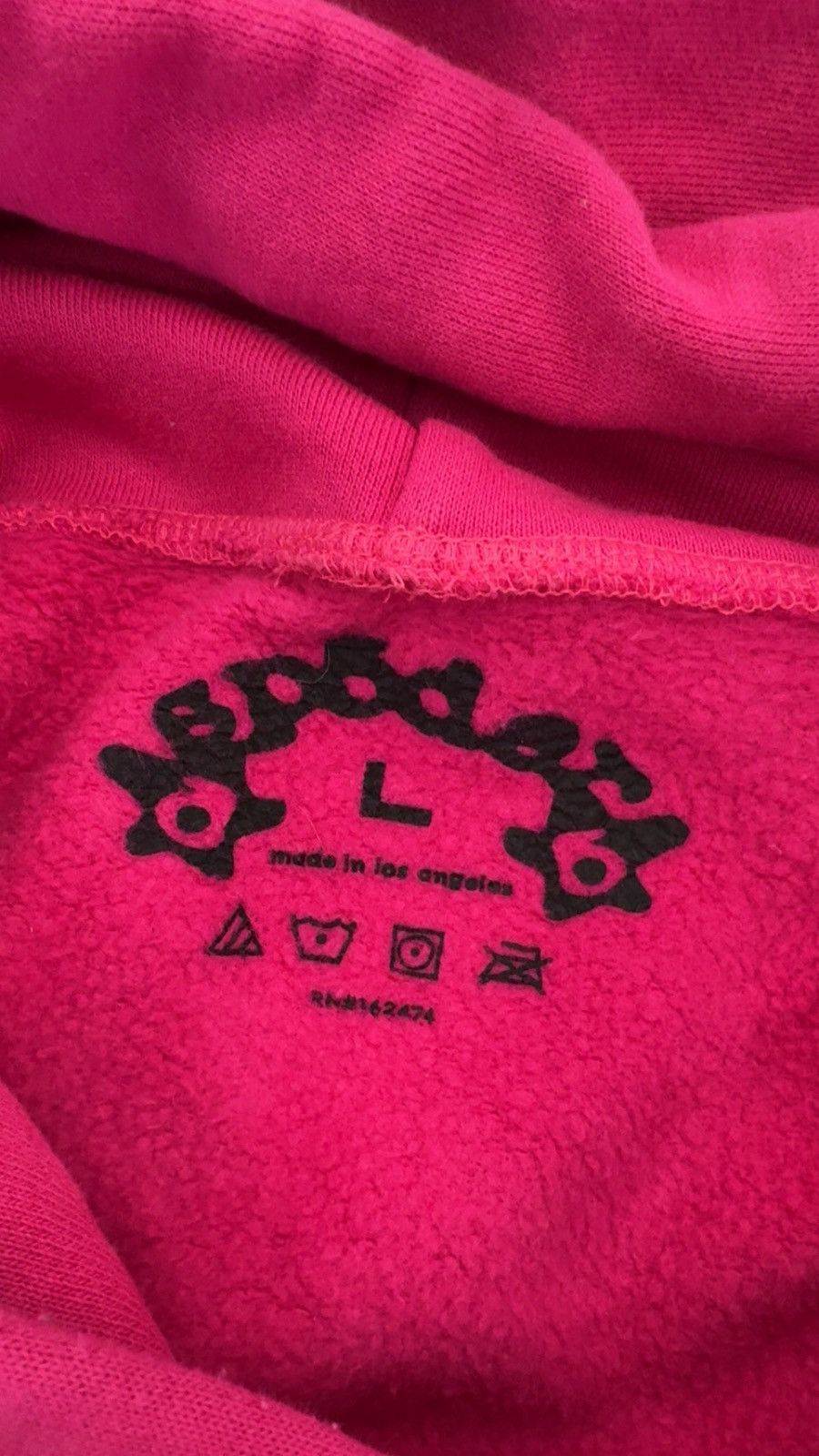 Sp5der Pink and black Sp5der rhinestone hoodie Size US L / EU 52-54 / 3 - 4 Thumbnail