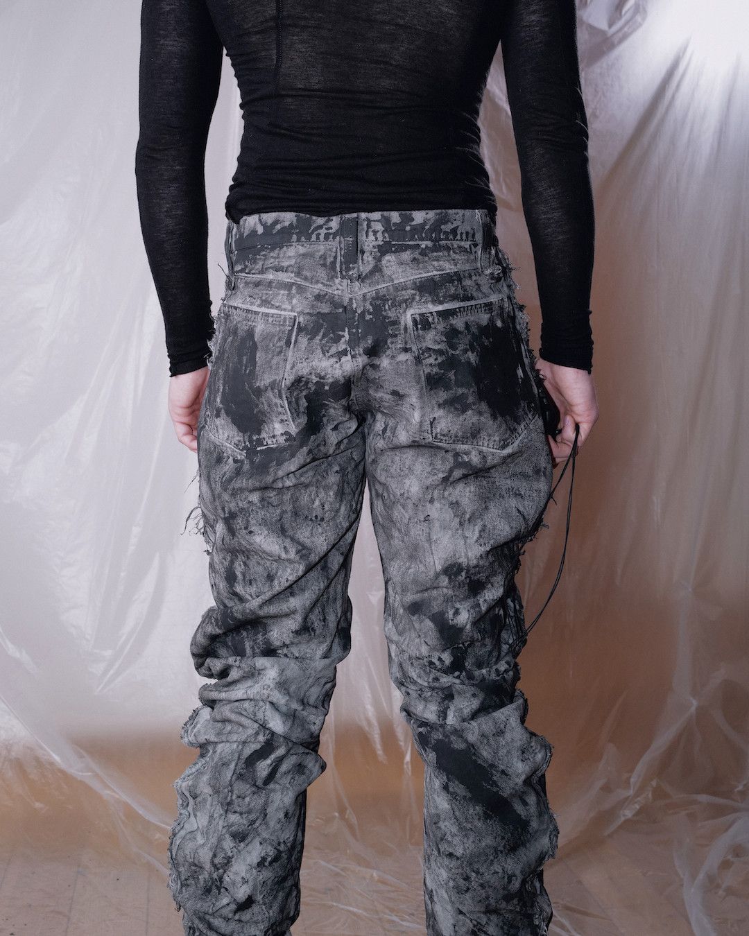 Other J CUT RUBBERED DENIM PANTS Size US 30 / EU 46 - 12 Thumbnail