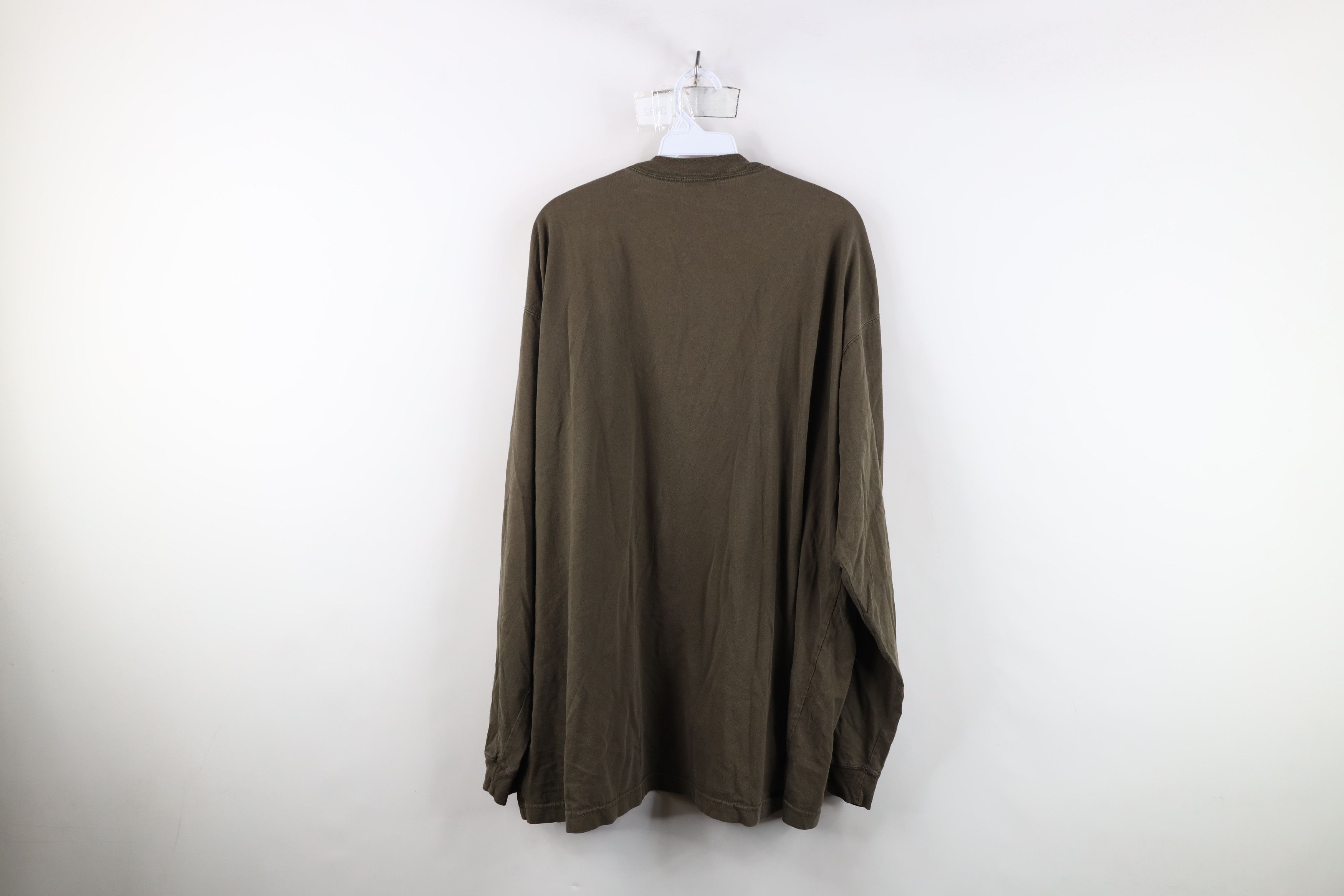 Vintage Vintage 90s Streetwear Long Sleeve Henley T-Shirt Green Size US XXL / EU 58 / 5 - 12 Thumbnail