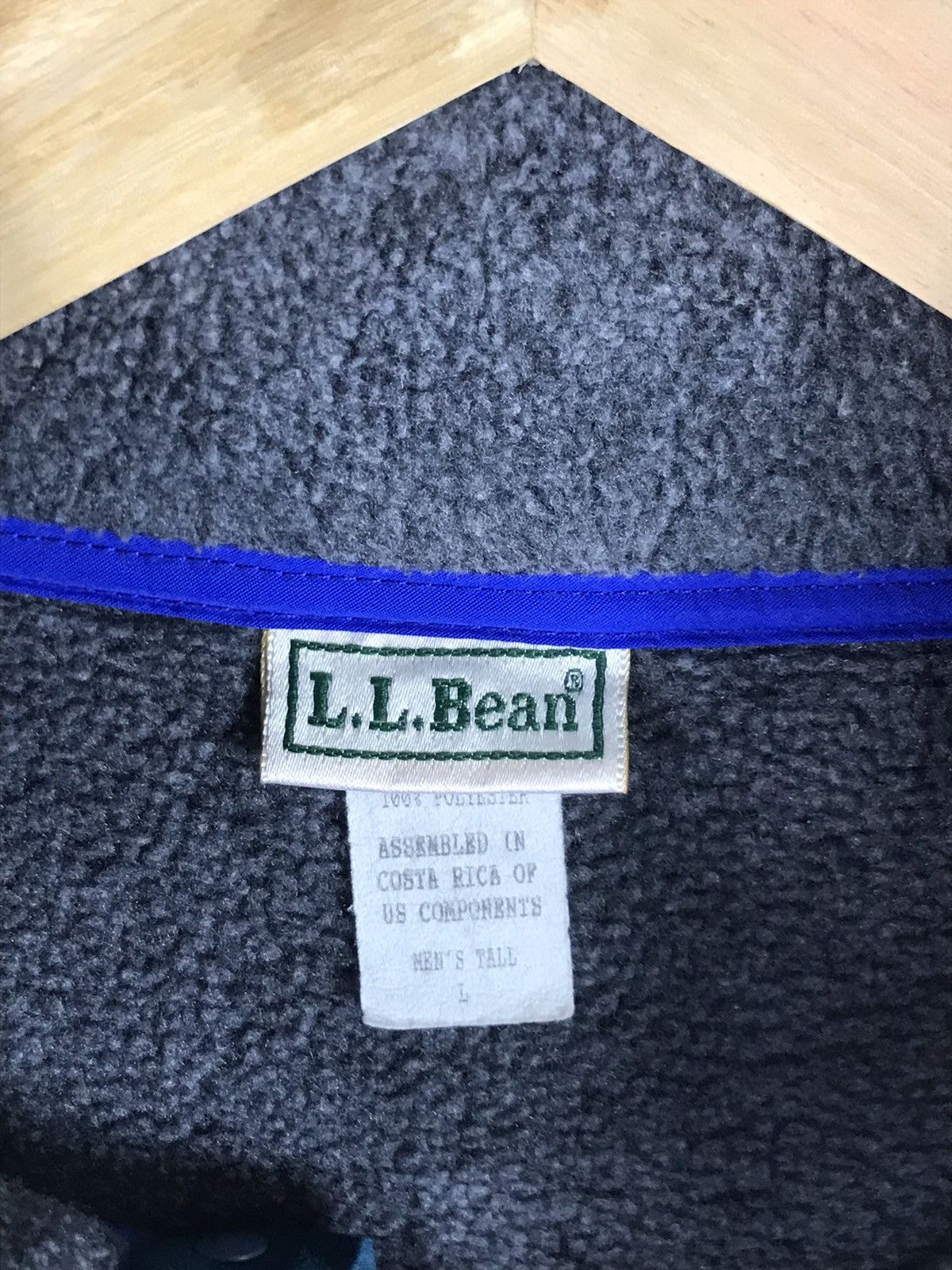 L.L. Bean × Vintage ⚡️Vintage LL.Bean Pullover Fleece Sweatshirt Size US L / EU 52-54 / 3 - 9 Thumbnail