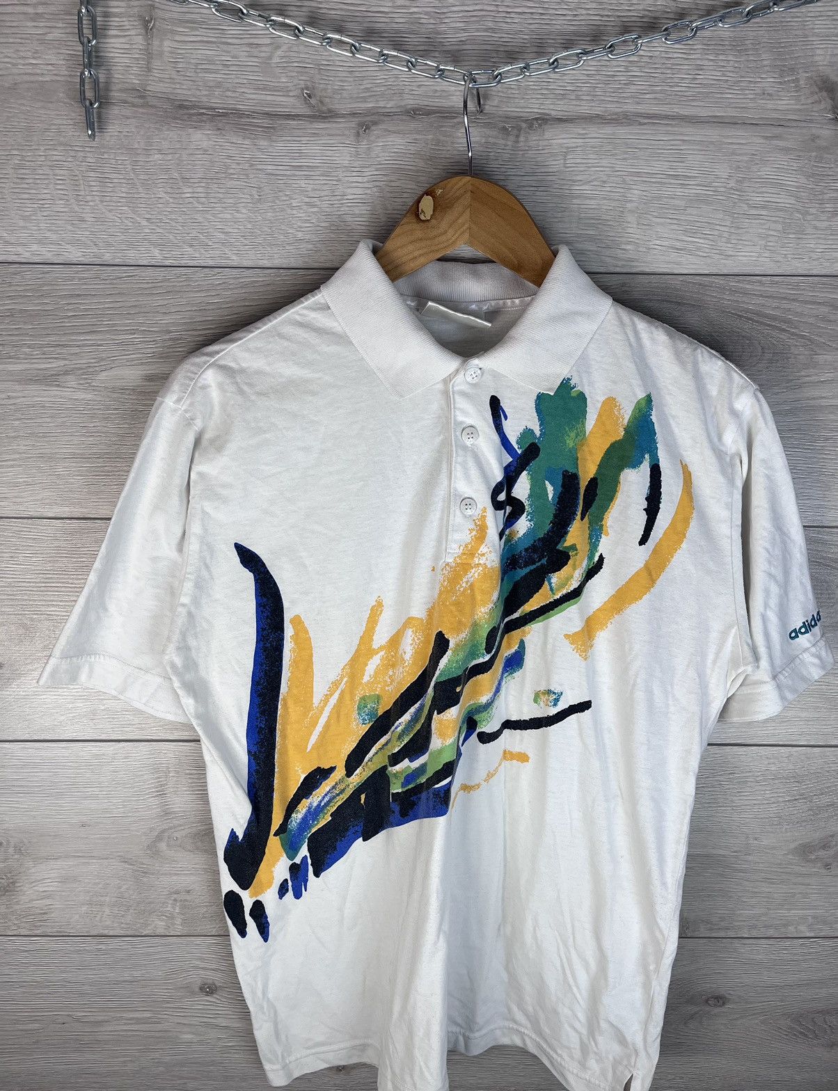 Adidas Vintage men’s polo Adidas 90s Size US S / EU 44-46 / 1 - 4 Thumbnail