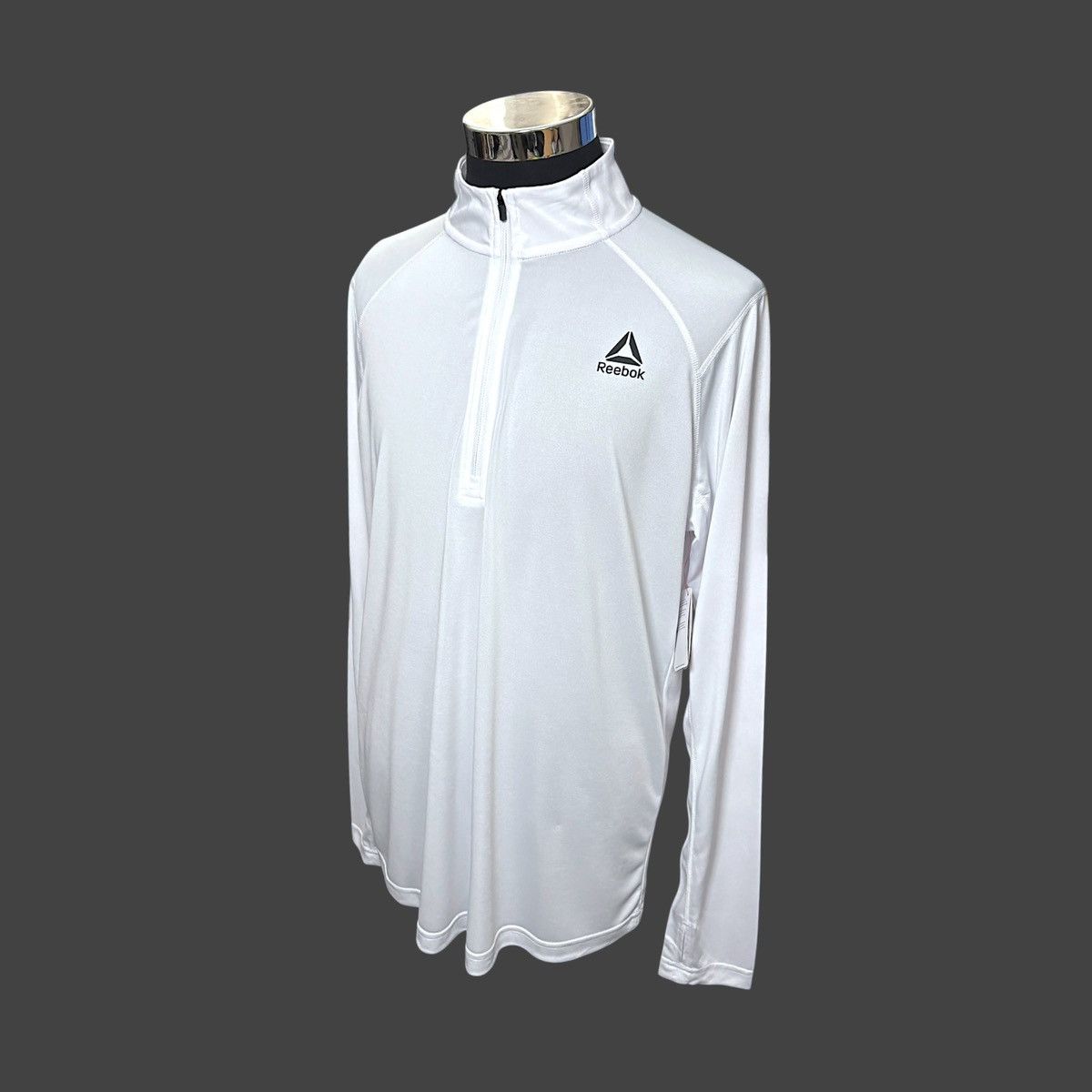 Reebok Reebok Men’s White Trail Long Sleeve Active Sweatshirt Sz L Size US L / EU 52-54 / 3 - 5 Thumbnail