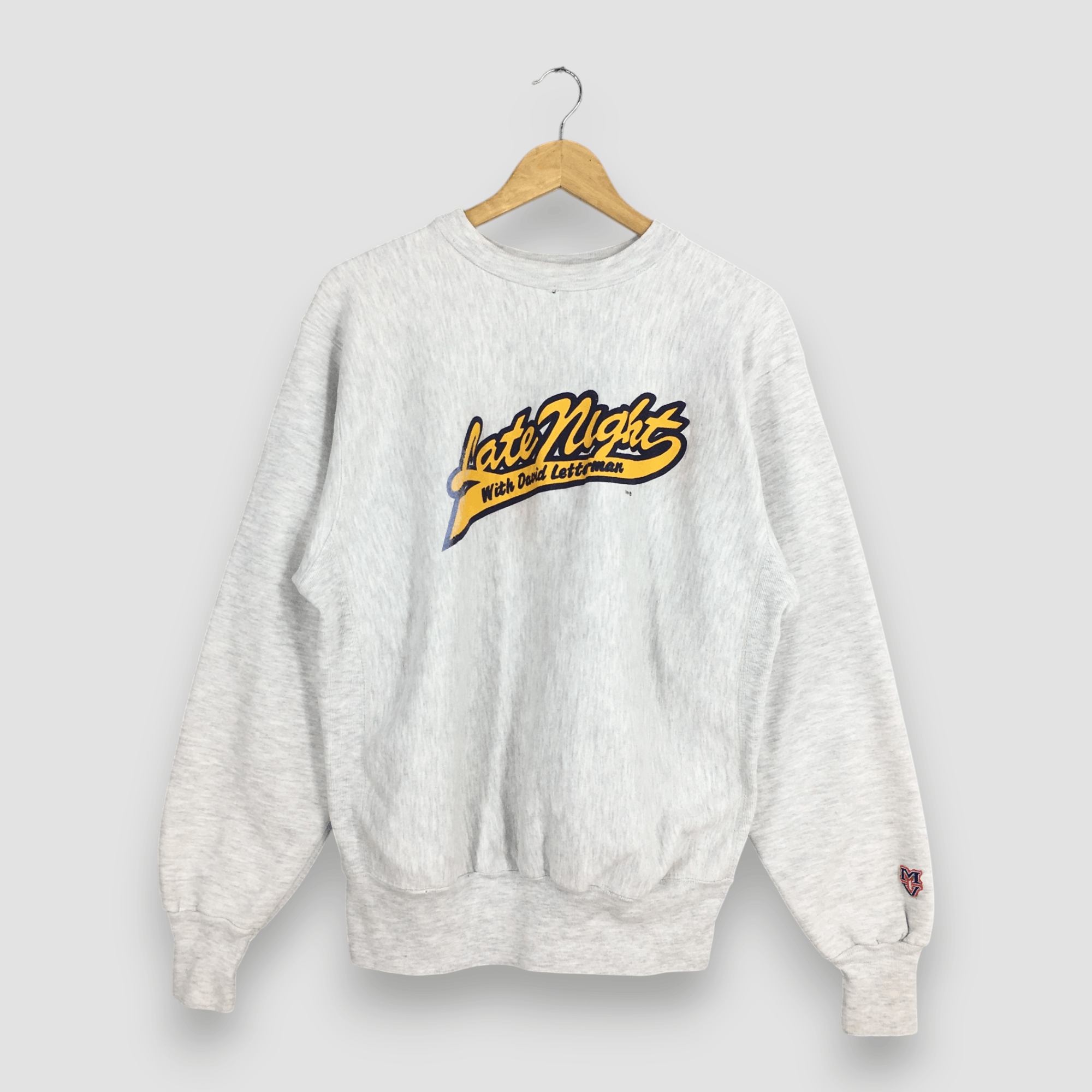 Vintage Late Night Talk Show Gray Sweatshirt Large