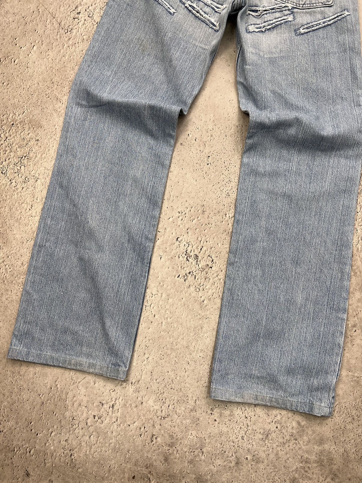 Diesel × Japanese Brand Diesel Dirty Pants FADED crash DENIM THRASHED Y2k Distressed Size US 32 / EU 48 - 15 Thumbnail