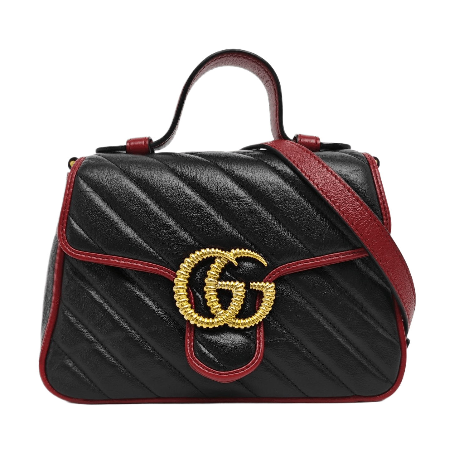 Gucci Gucci GG Marmont Quilted Leather Handle Bag One Size Size ONE SIZE - 1 Thumbnail