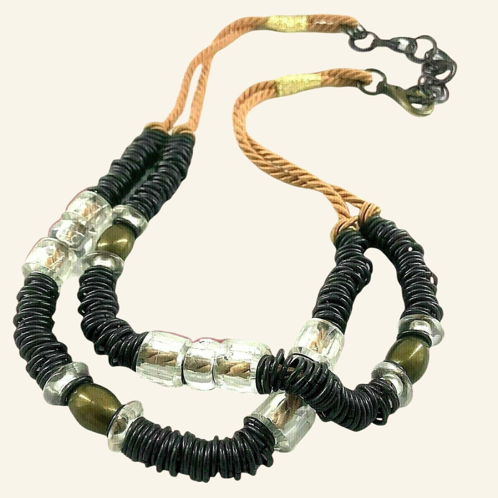 Handmade Tribal Ethnic Necklace Boho Brutalist Artisanal Warrior Stat Size ONE SIZE - 1 Thumbnail