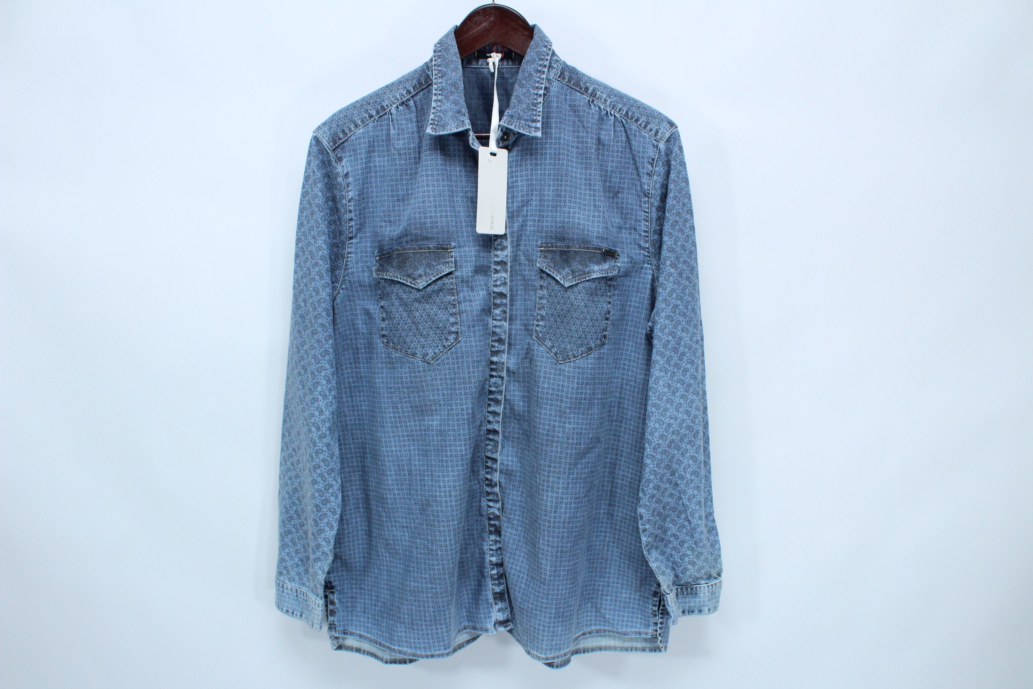 GAS Gas Shirt Mens Size L New Vintage Rare Size US M / EU 48-50 / 2 - 1 Thumbnail