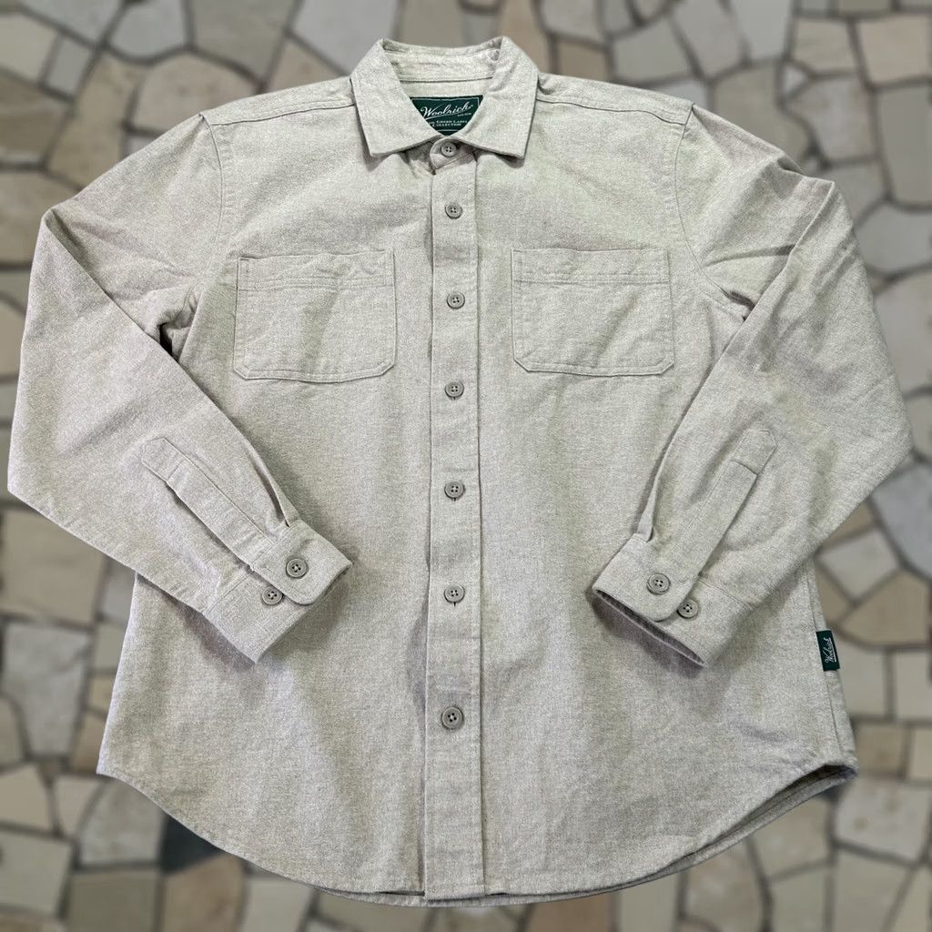 Vintage Woolrich Shirt Mens Small Beige Flannel Button-Up Long Sleeve Casual Regular Fit Cotton Pocketed N/A Size US S / EU 44-46 / 1 - 1 Thumbnail