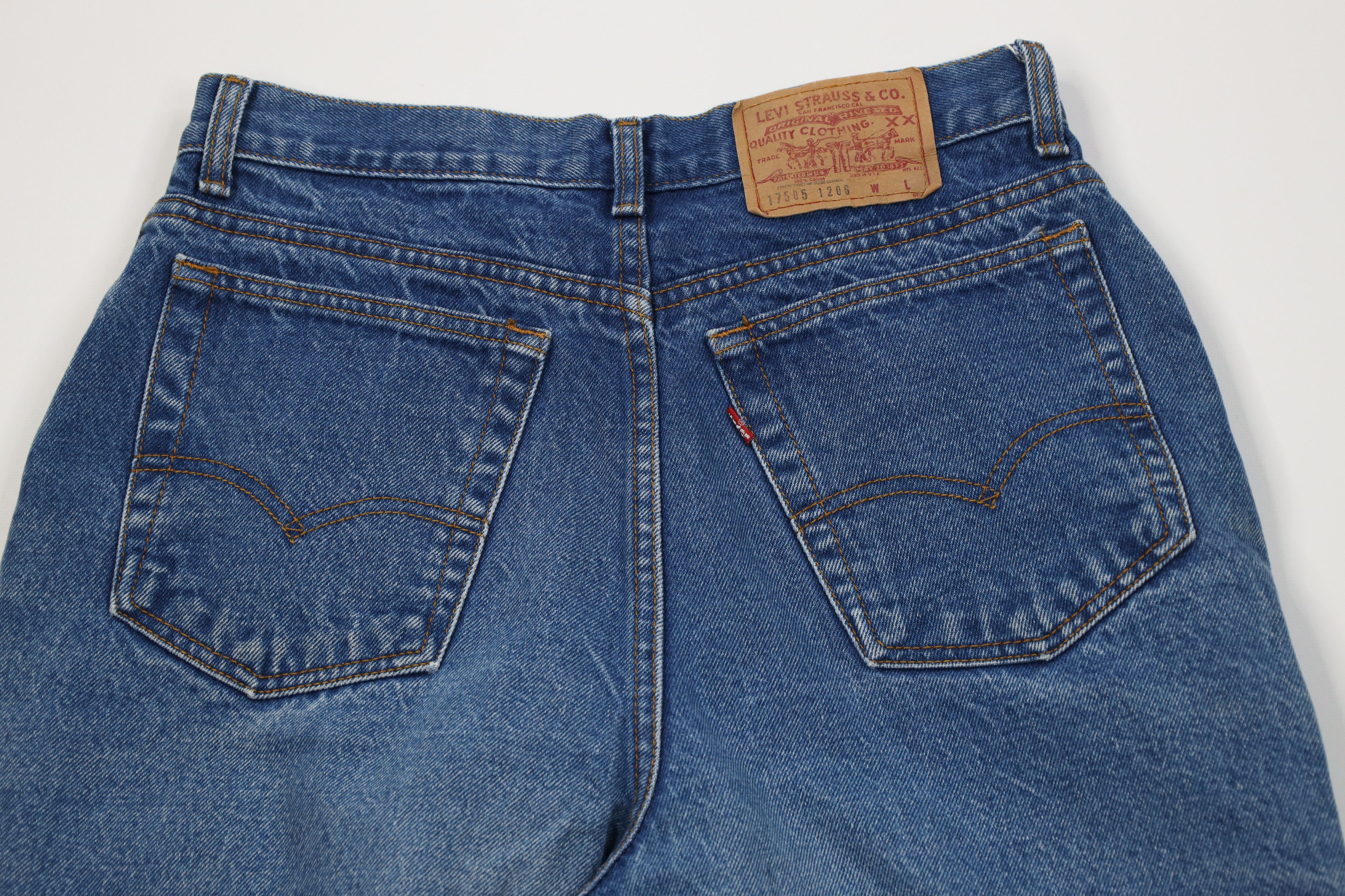 Levi's Vintage 80s 90s Levis 17505xx Relaxed Tapered Leg Jeans USA Size 29" - 11 Thumbnail