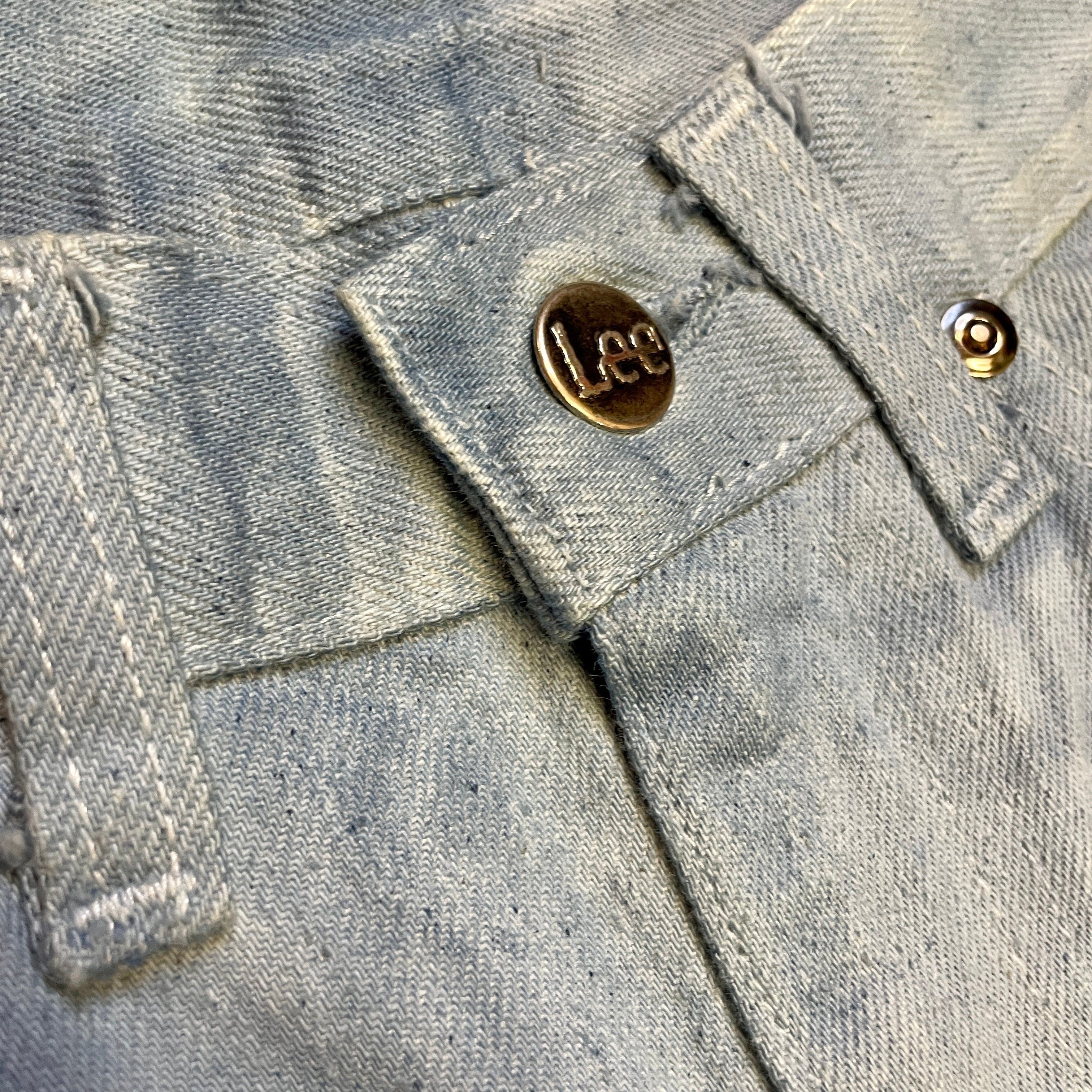 Lee Groovy Vintage Cloudy Dyed Lee Jeans Made In USA 27" Waist Size 27" / US 4 / IT 40 - 5 Thumbnail