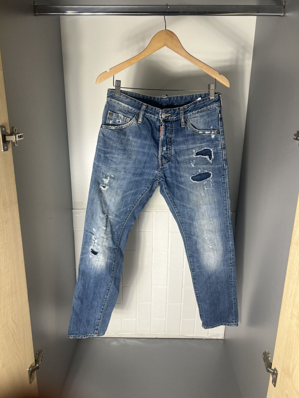 Dsquared2 × Vintage VERY RARE DSQUARED2 DENIM JEANS ITALIAN DESIGNER LUXURY Y2K Size US 32 / EU 48 - 1 Thumbnail