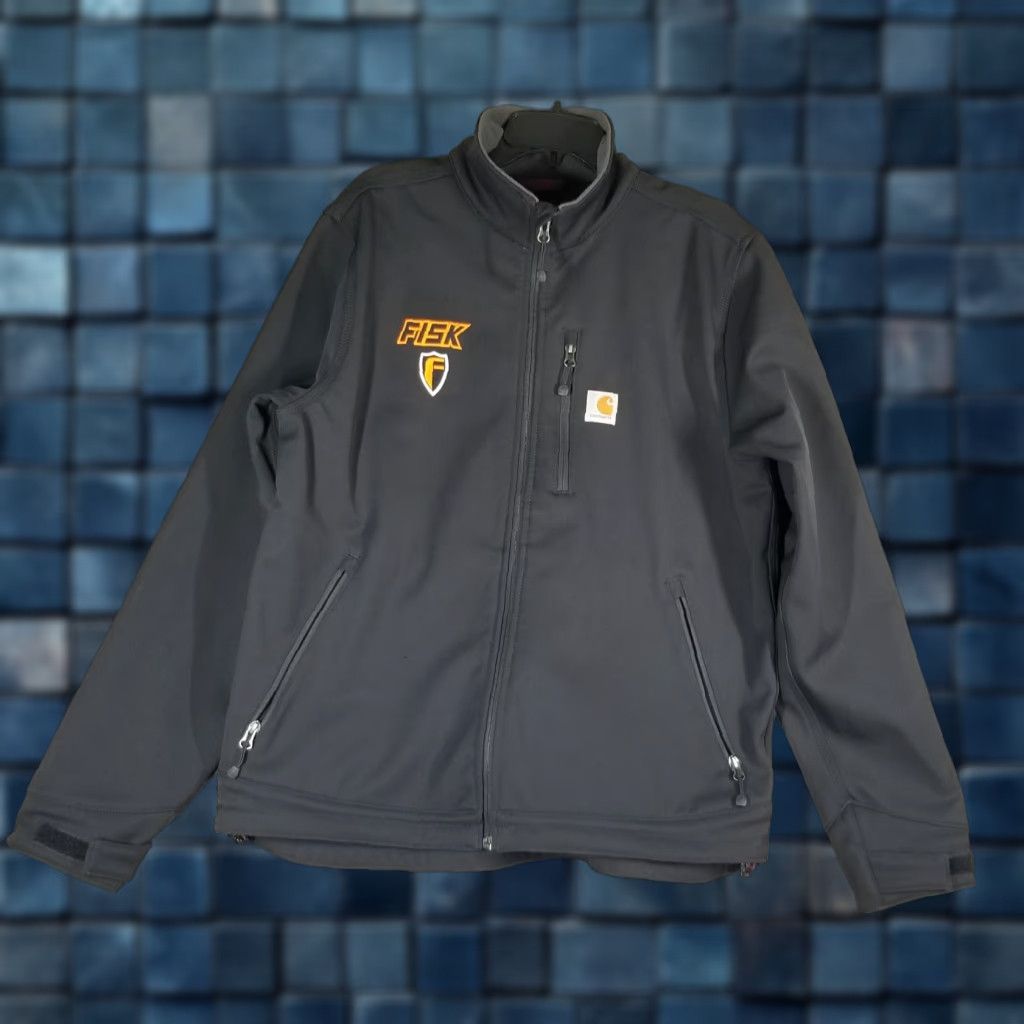 Carhartt Carhartt Jacket Mens Large Black Rain Defender Relaxed Fit Softshell Heavyweight Nylon Polyester Zipper Full Zip Accents Size US L / EU 52-54 / 3 - 1 Thumbnail