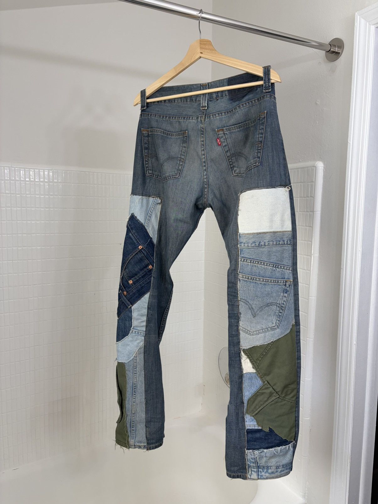 Other Modified- Japanese reworked denim jeans (denim patchwork) Size US 32 / EU 48 - 2 Thumbnail