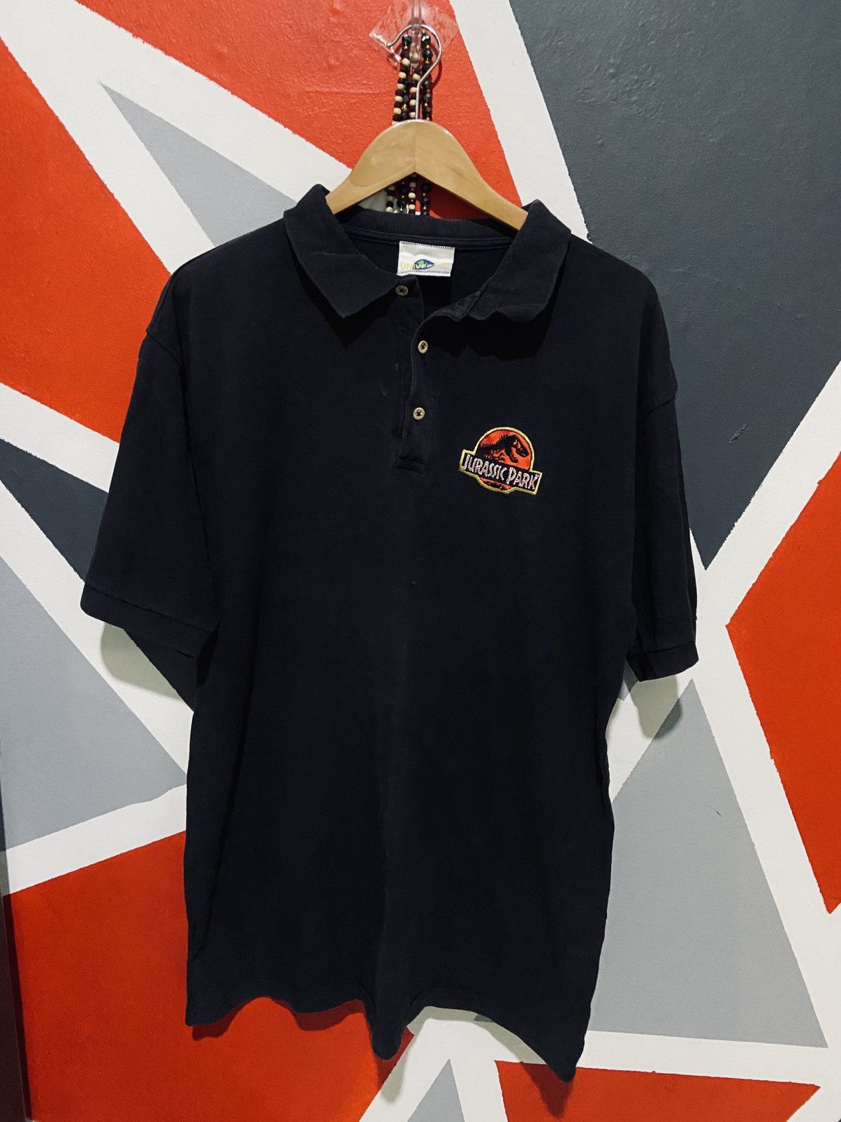 Vintage Vintage Jurassic Park Polo Tee Size US L / EU 52-54 / 3 - 1 Thumbnail