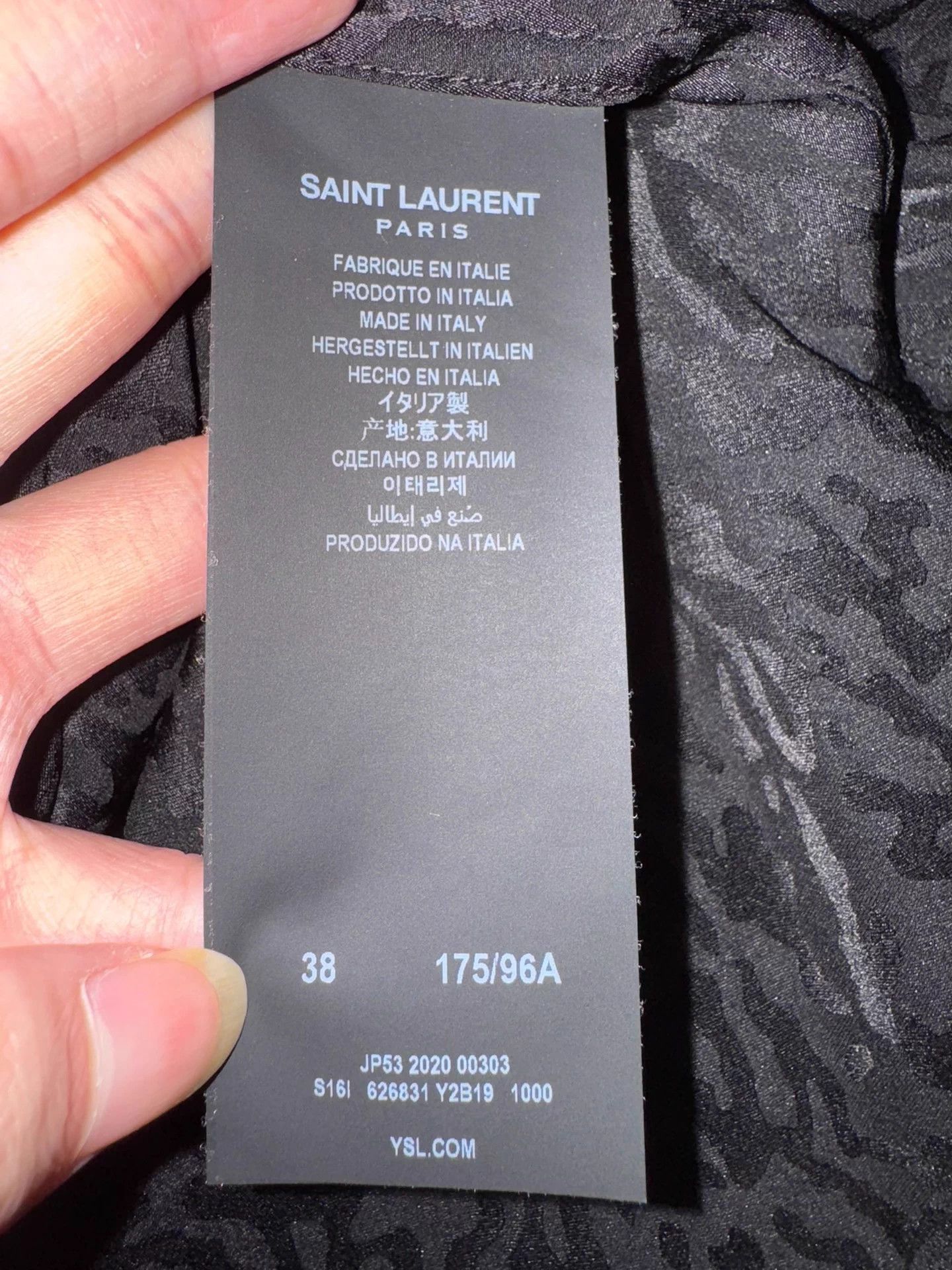 Saint Laurent Paris Saint Laurent SLP20FW runway style mulberry silk shirt Size US M / EU 48-50 / 2 - 8 Thumbnail