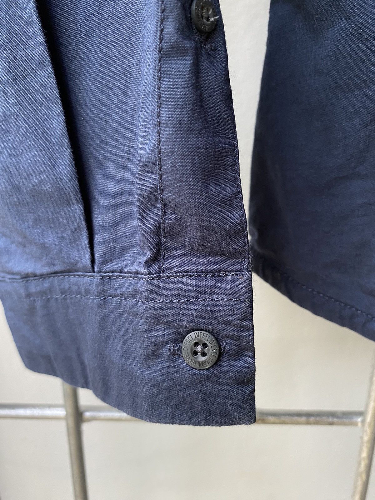 Diesel DIESEL Slim-Fit Blue Long Sleeve Shirt for Women Size M / US 6-8 / IT 42-44 - 12 Thumbnail