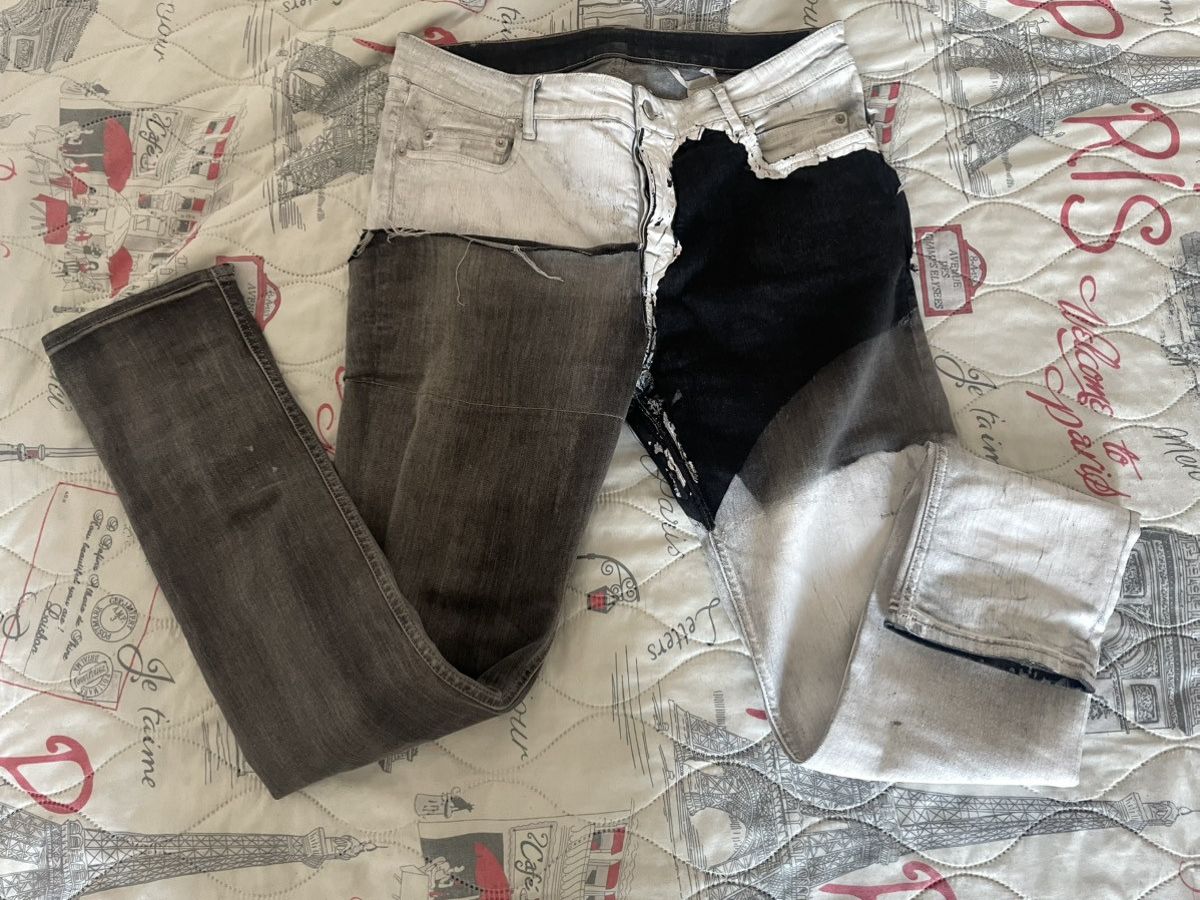 Rick Owens Rick Owens Tyrone Collage Denim - SAMPLE Size US 34 / EU 50 - 3 Thumbnail