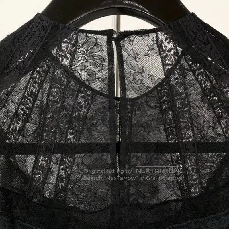 Miu Miu Miu Miu Black Summer Lace Short Dress . Size M / US 6-8 / IT 42-44 - 4 Thumbnail