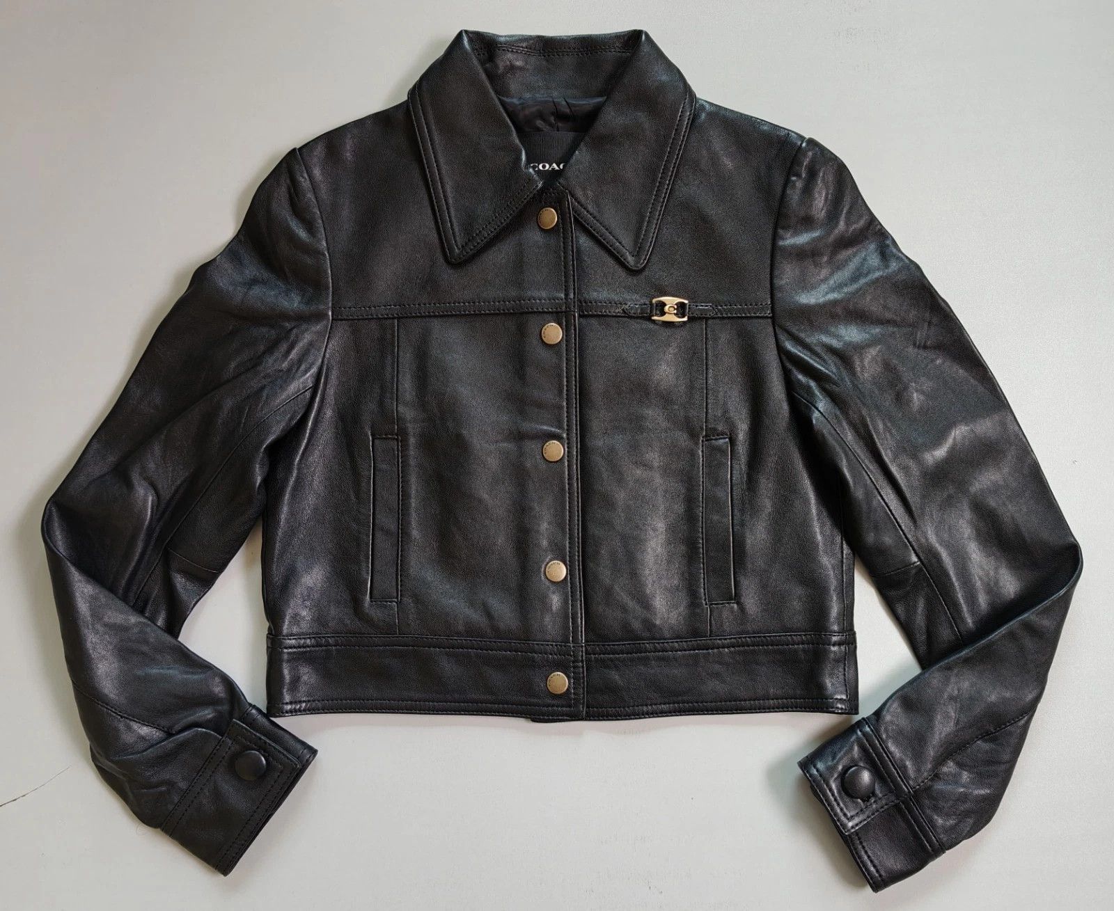 Coach Coach Women's Heritage C Snap Front Shrunken Jacket FTP 1017 Size S / US 4 / IT 40 - 1 Thumbnail
