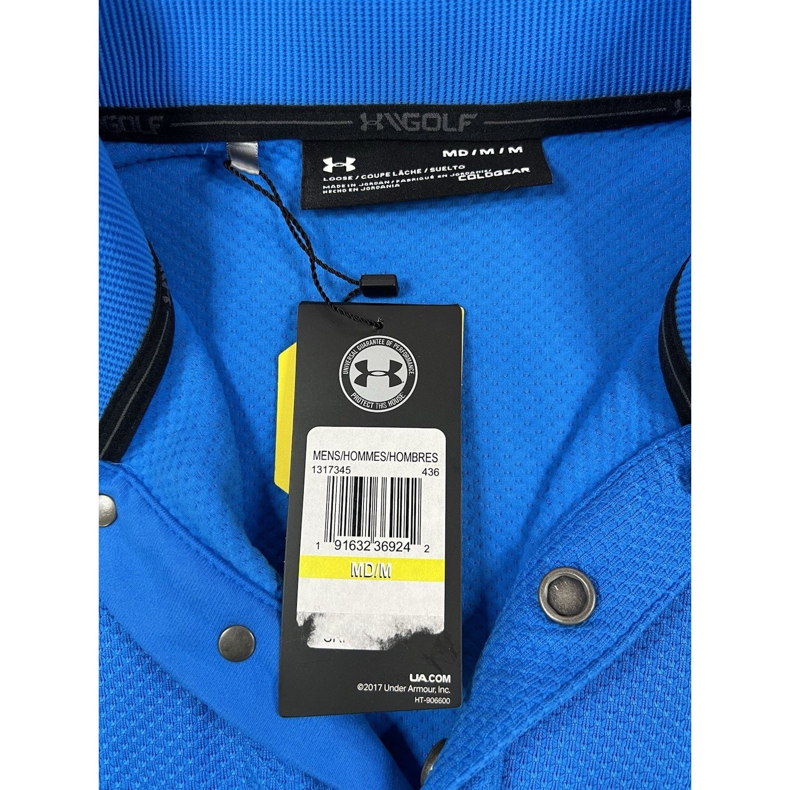 Under Armour NWT Under Armour Golf Jacket Mens M Blue Storm Size US L / EU 52-54 / 3 - 2 Thumbnail