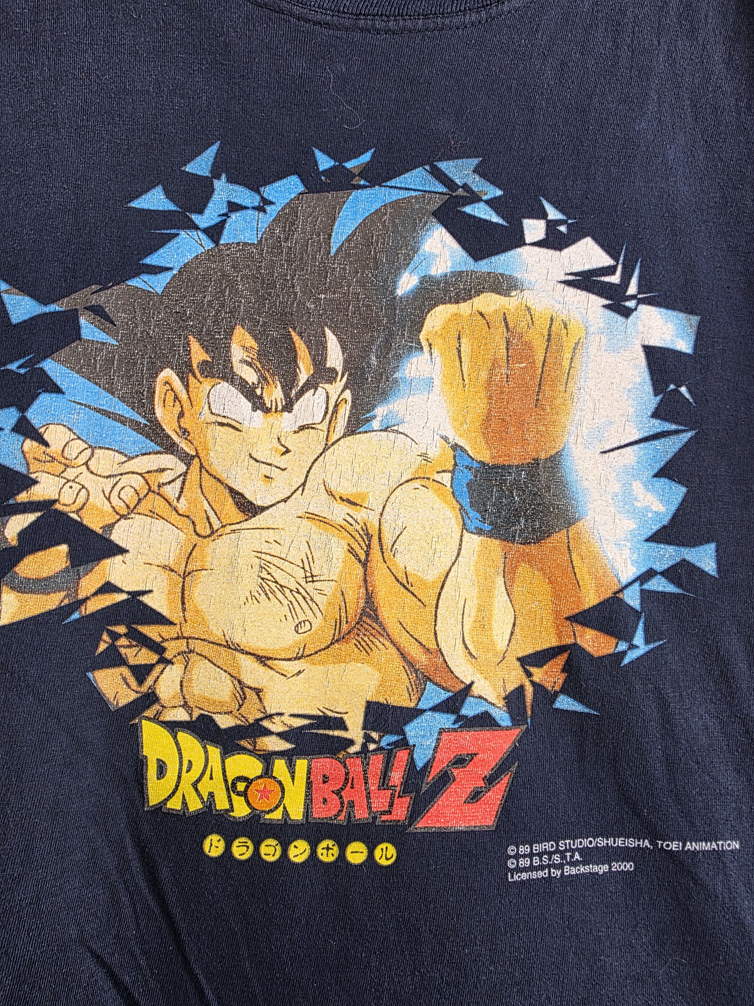Anime × Japanese Brand × Vintage 2000 Dragon Ball Z Goku Anime Tee M 21" 25.5" Size US M / EU 48-50 / 2 - 3 Thumbnail