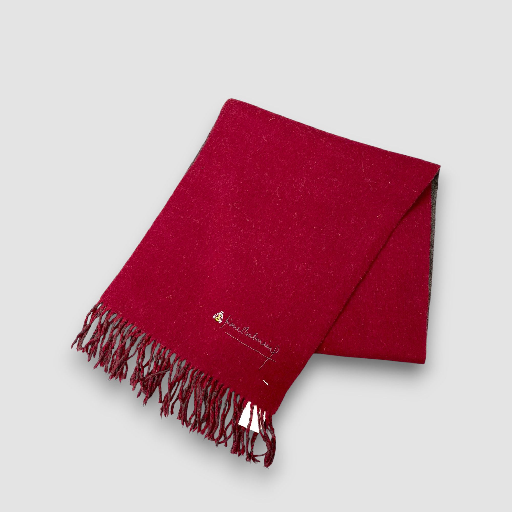 Pierre Balmain Vintage Pierre Balmain Scarf Muffler Wool Fringe Scarves Size ONE SIZE - 3 Thumbnail