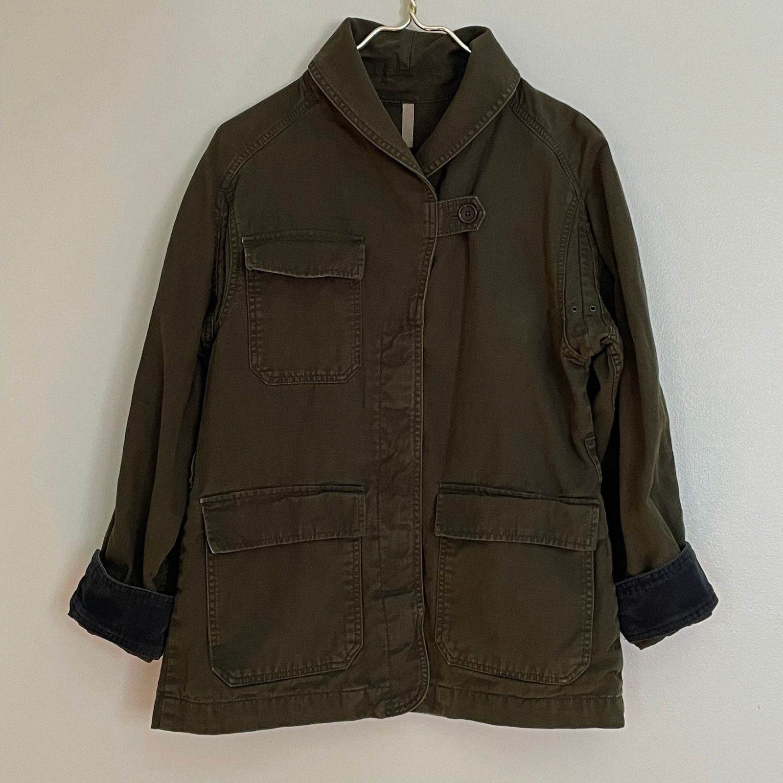 Banana Republic Banana Republic Essential Cargo Jacket Green Small NO BELT Size S / US 4 / IT 40 - 4 Thumbnail