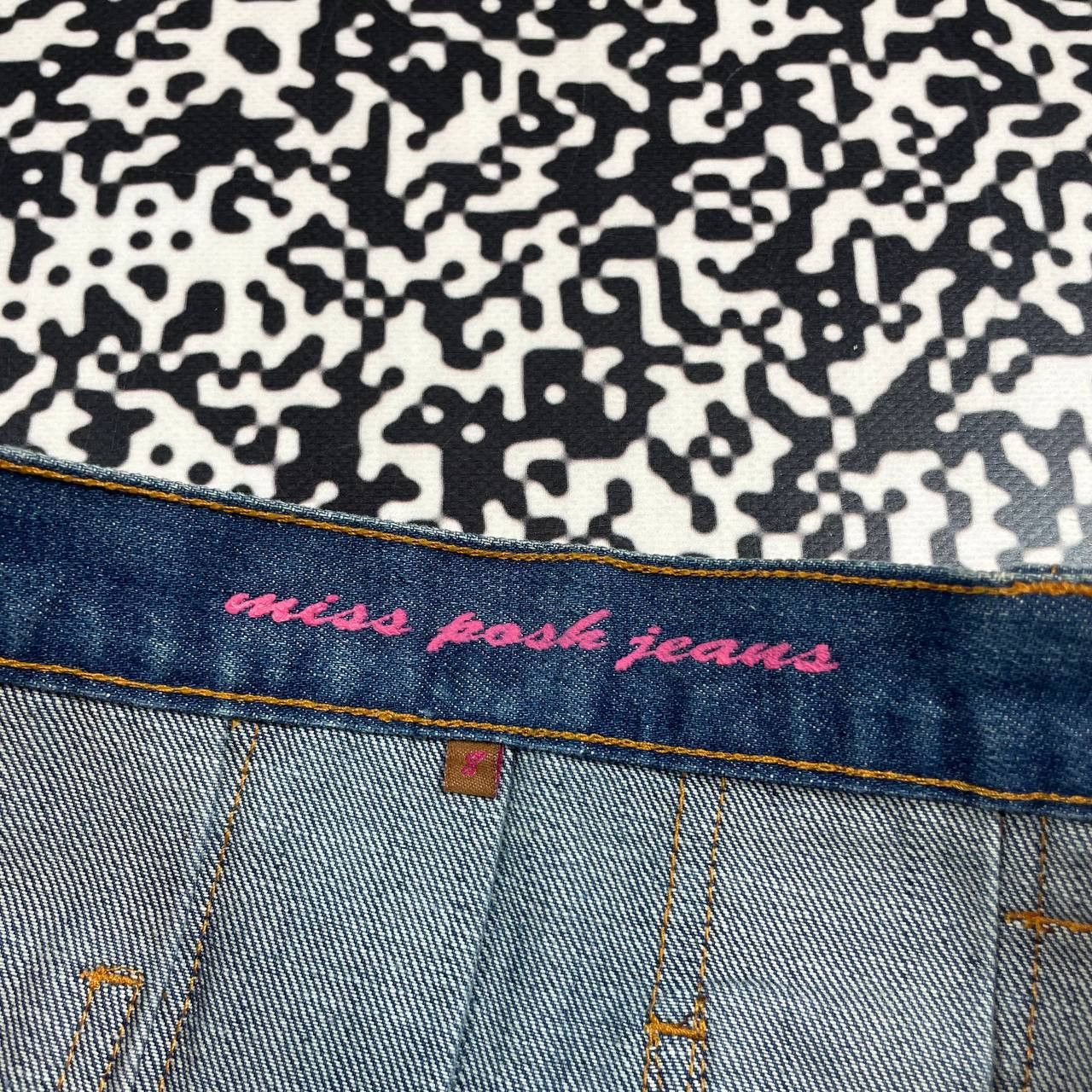 Japanese Brand Vintage Y2K Japanese Flared Retro Denim Mini Skirt 90s Style Size 27" / US 4 / IT 40 - 20 Thumbnail