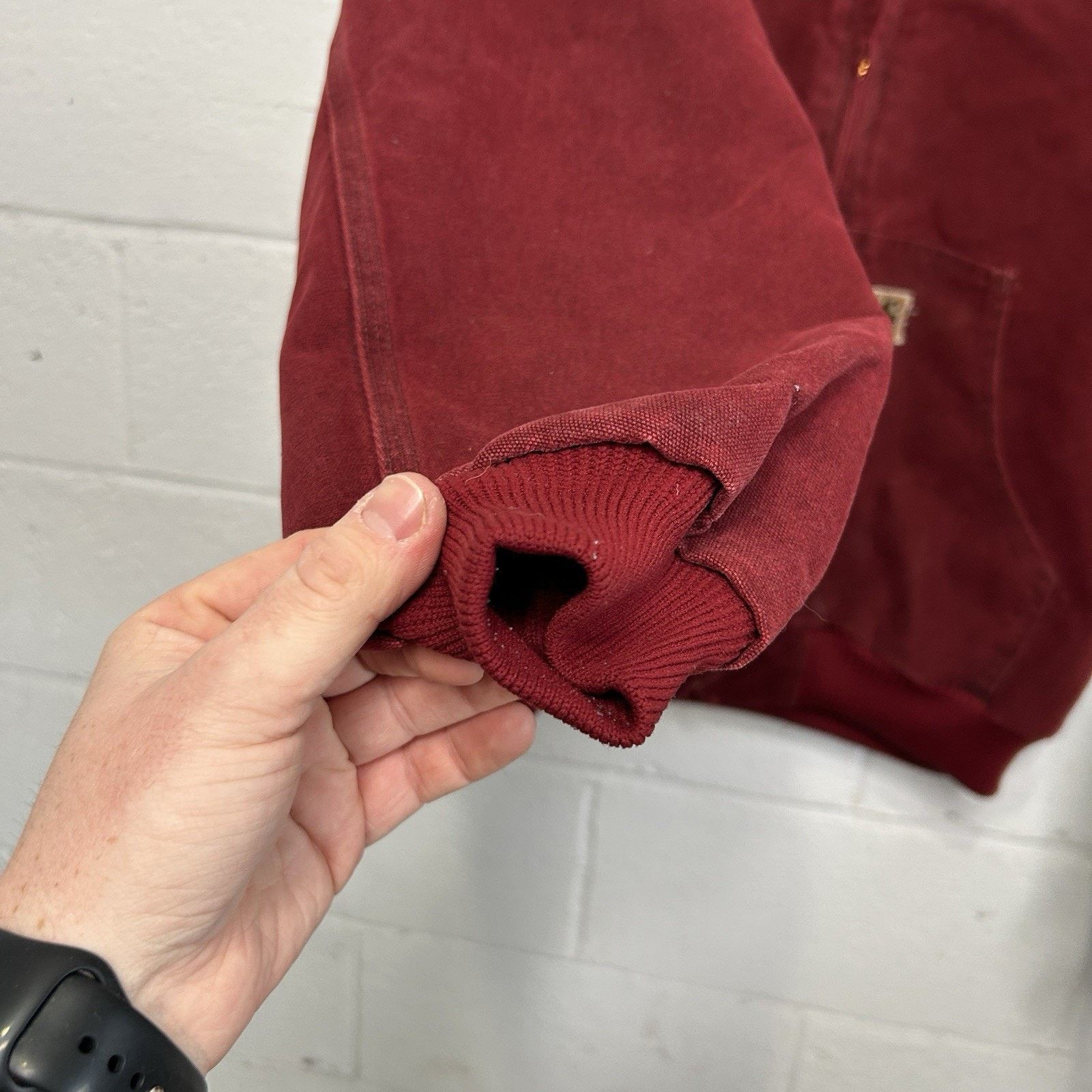 Carhartt Vintage Carhartt Hooded Active Jacket “Crimson Red” J130 CRI Size US L / EU 52-54 / 3 - 9 Thumbnail