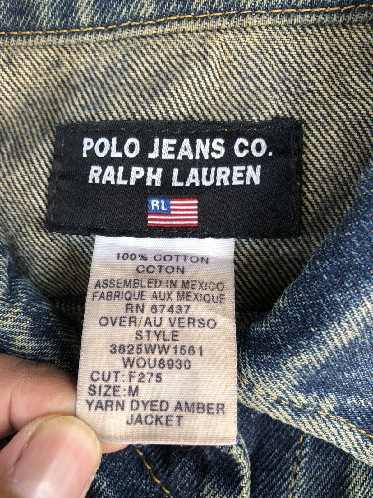 Ralph Lauren Vintage RL Ralph Lauren Denim Jacket Distressed Denim Size US XS / EU 42 / 0 - 20 Thumbnail