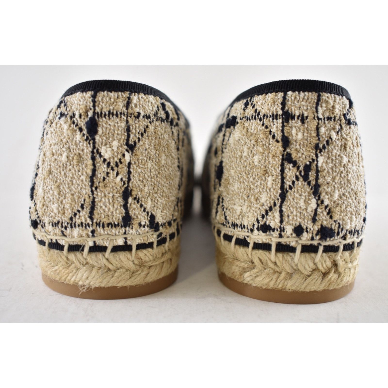Dior Dior Granville Beige Black Cannage Tweed Embroidered Logo Size US 12 / IT 42 - 17 Thumbnail