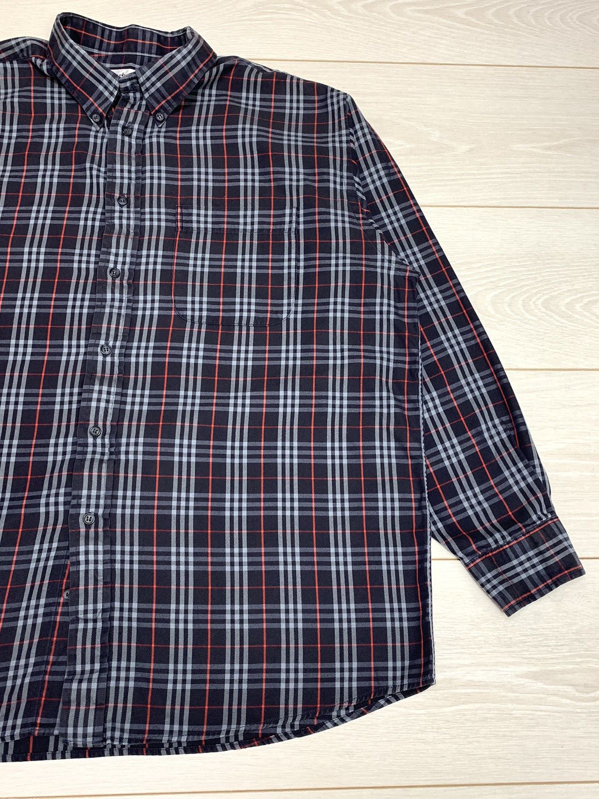 Burberry Burberrys London Nova Check Blue Oxfords Shirt Size US XL / EU 56 / 4 - 3 Thumbnail