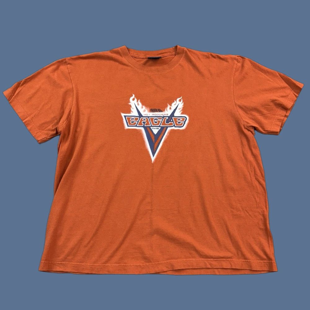 American Eagle Outfitters Vintage American Eagle Outfitters Shirt Mens L Orange Eagle Club Y2K 90s Grunge Retro T-Shirt Size US L / EU 52-54 / 3 - 1 Thumbnail