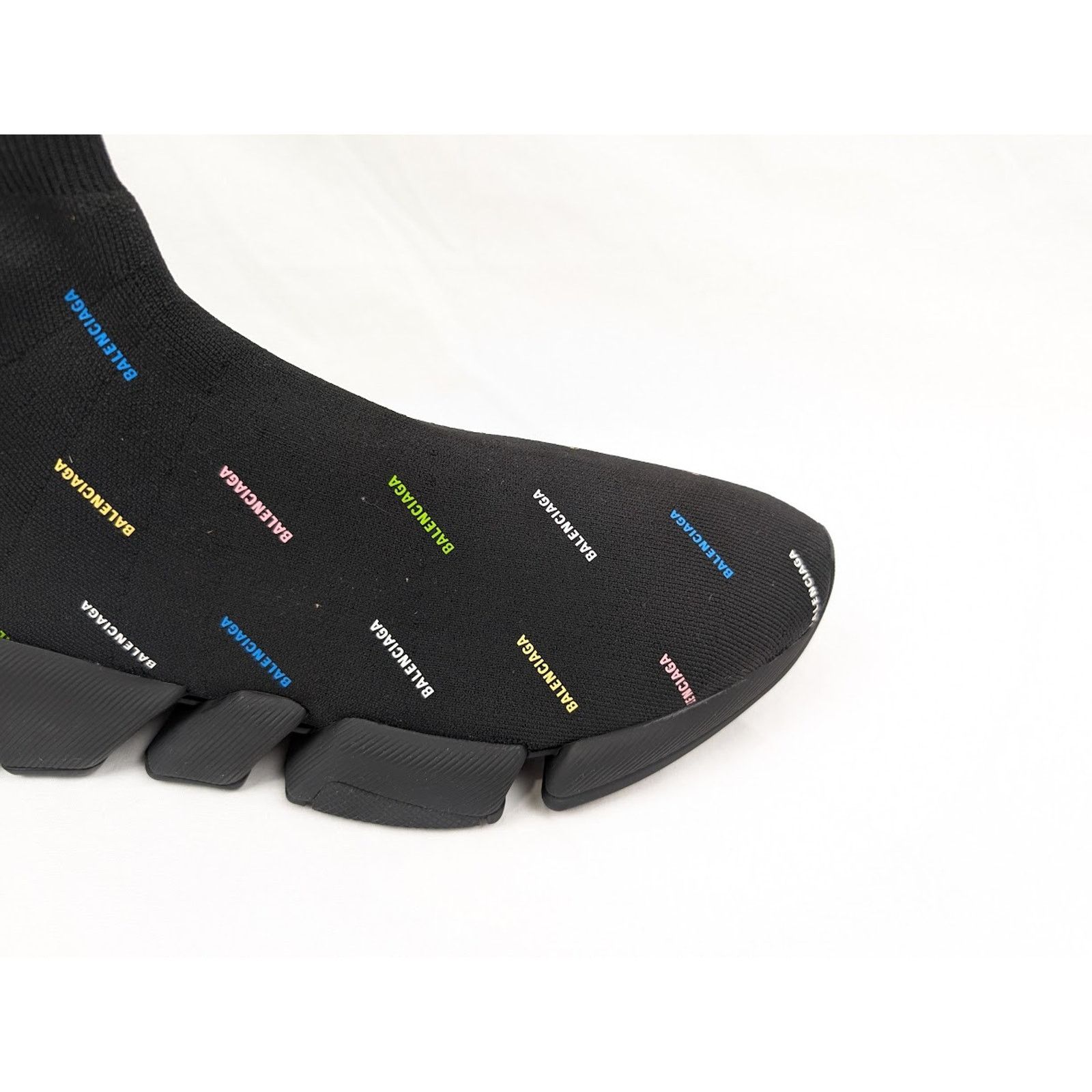 Balenciaga o1rshd1 Recycled Speed 2.0 Low-Top Sneakers Black/Multicolor Size US 13 / EU 46 - 4 Thumbnail