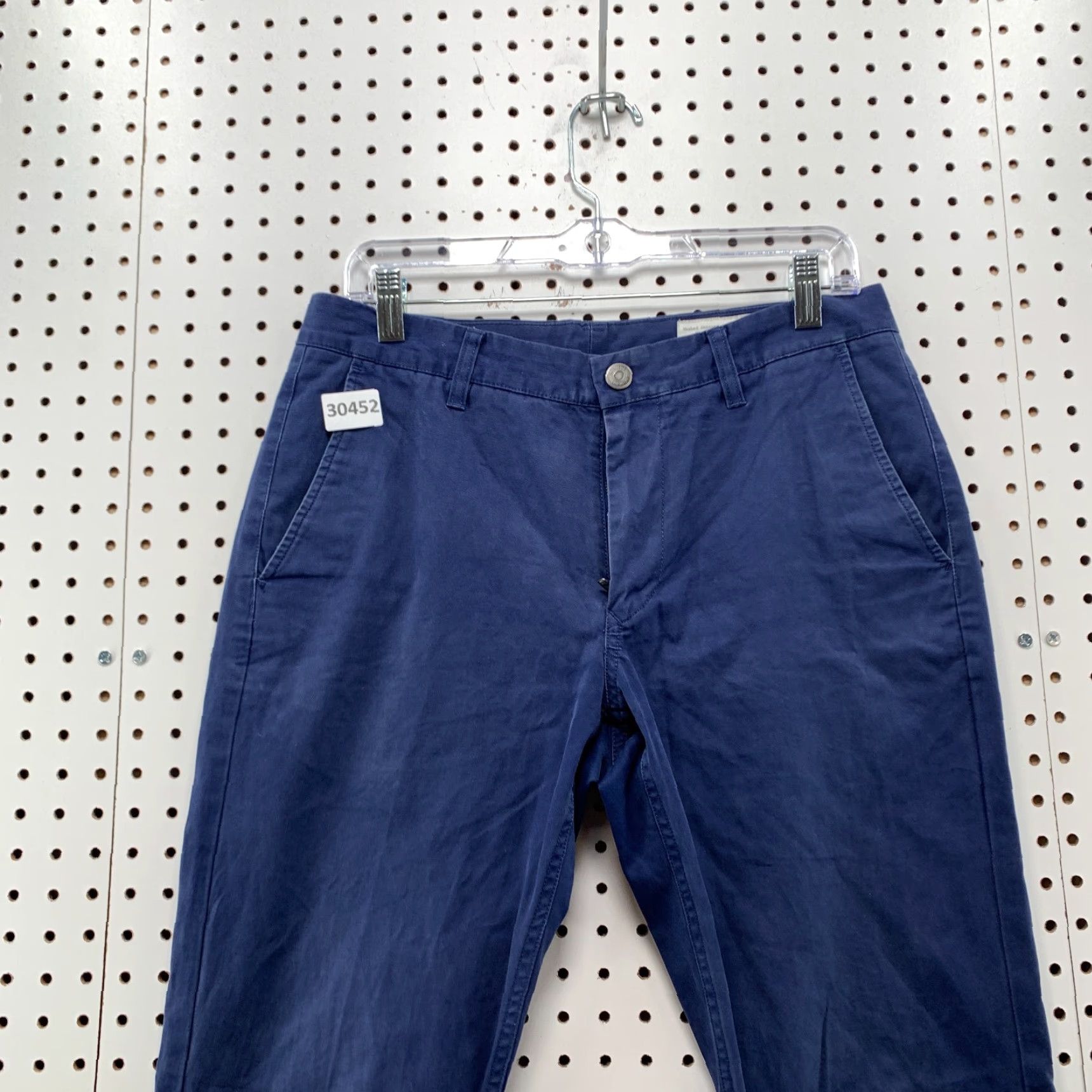 Bonobos VINTAGE Bonobos Chino Pants Men 31/32 Slim Straight Navy Blue - 32x31 Casual Mens Size US 32 / EU 48 - 6 Thumbnail