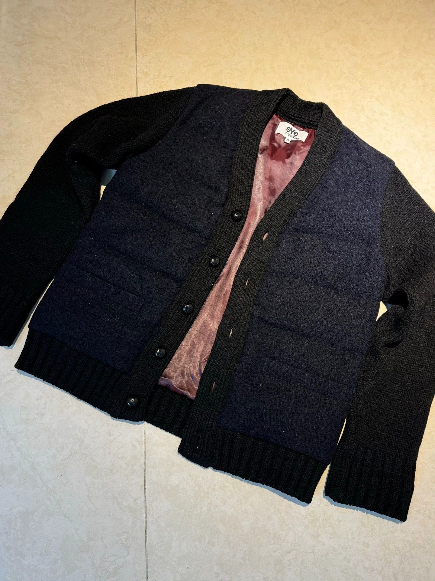 CDG by Comme des Garcons CDG Vintage Wool Cotton Padded Jacket w/ Leather Elbow Patch Size US S / EU 44-46 / 1 - 1 Thumbnail