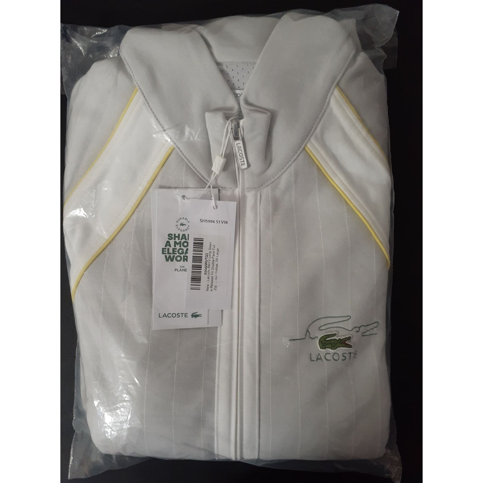Lacoste Lacoste Men's Long Sleeve Relaxed Fit FullZip Sweatshirt 3XL Size US XXL / EU 58 / 5 - 2 Thumbnail