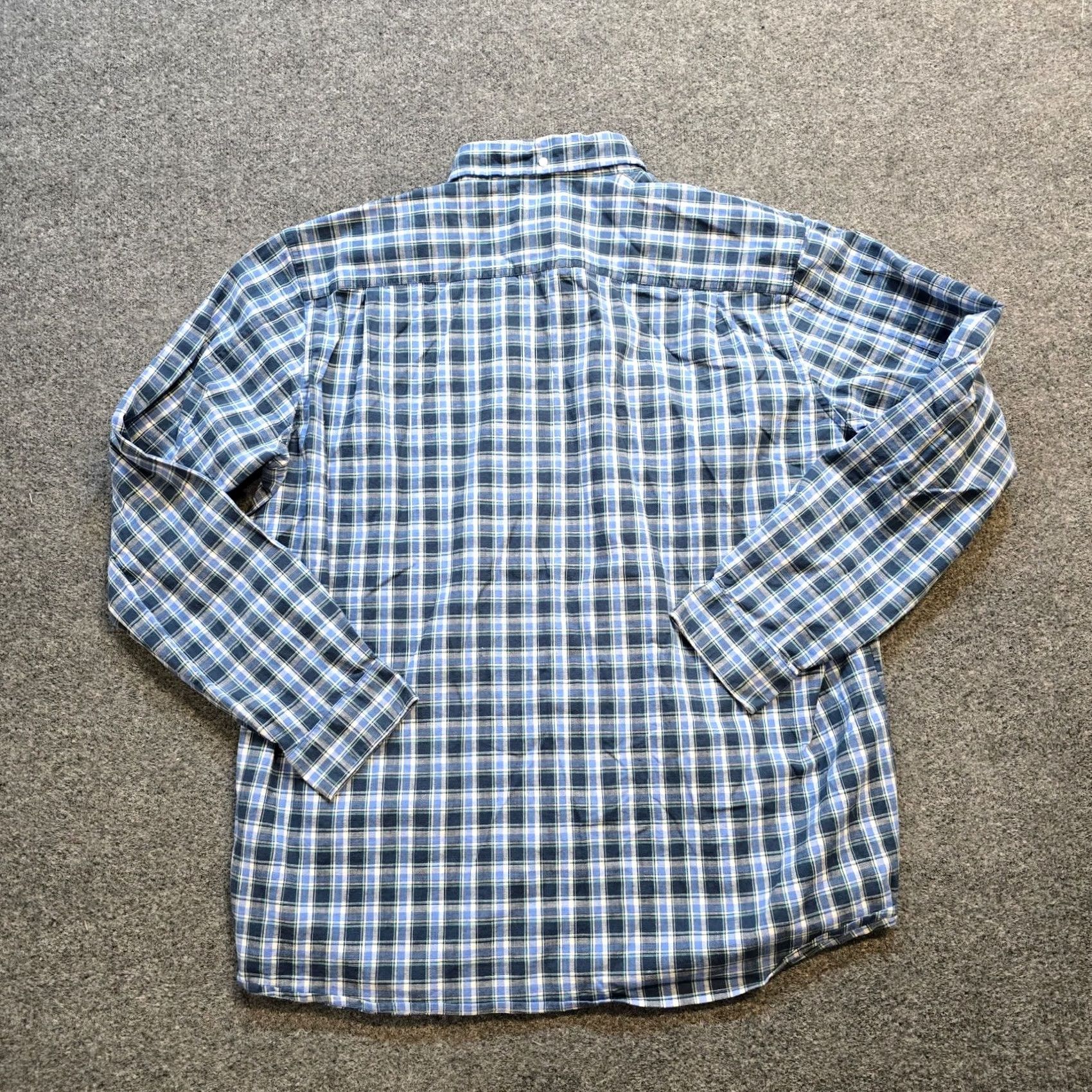 Vintage LL Bean Shirt Mens XL Tall Blue Plaid Button-Up Long Sleeve Casual Outdoors Size US XL / EU 56 / 4 - 7 Thumbnail