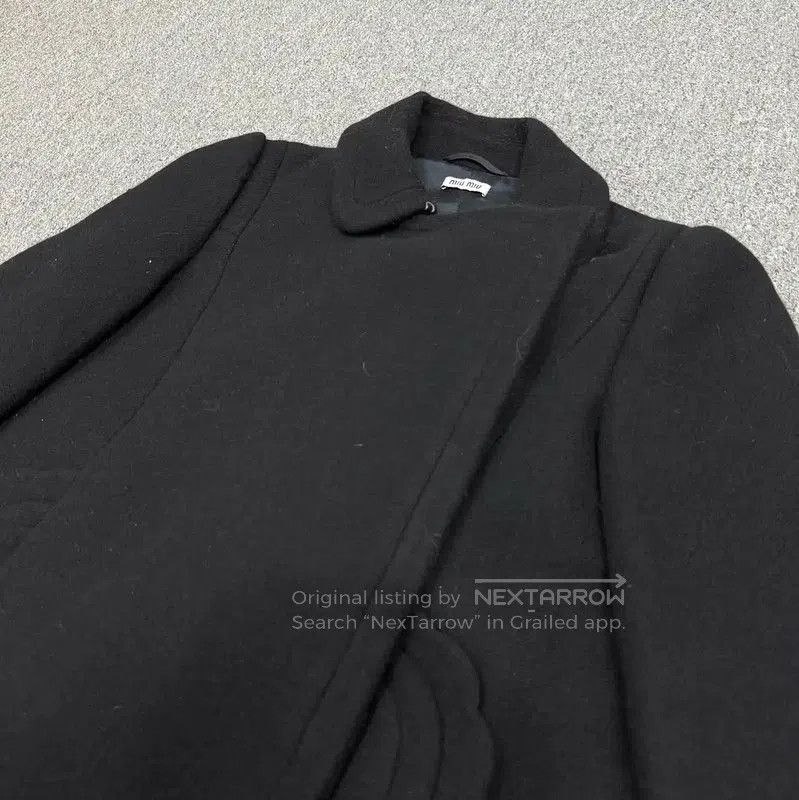 Miu Miu Miu Miu Women's Black Wool Coat . Size M / US 6-8 / IT 42-44 - 3 Thumbnail