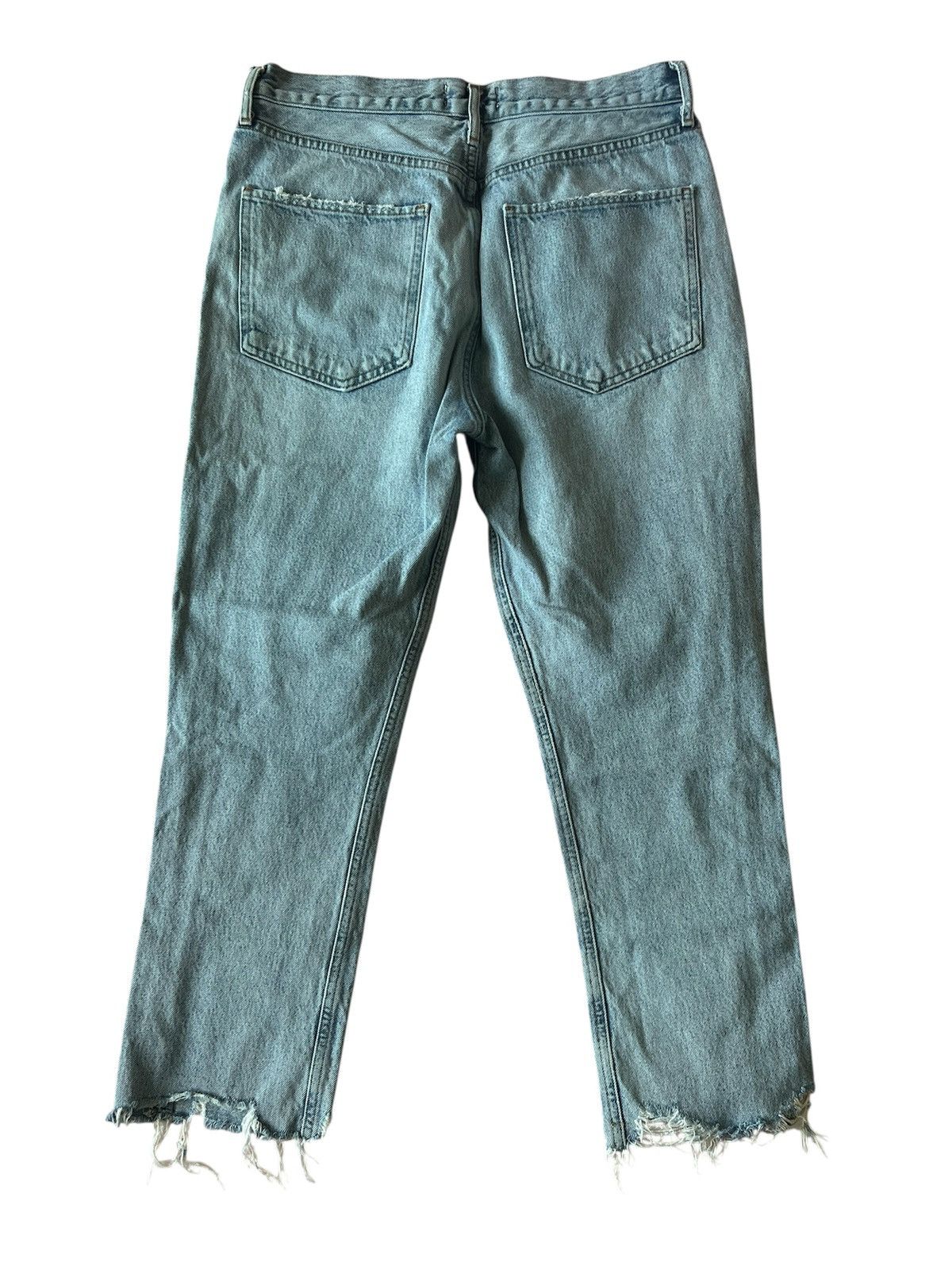 Agolde Agolde Riley High Rise Distressed Crop Jeans | Size 30 Size 30" / US 8 / IT 44 - 2 Thumbnail