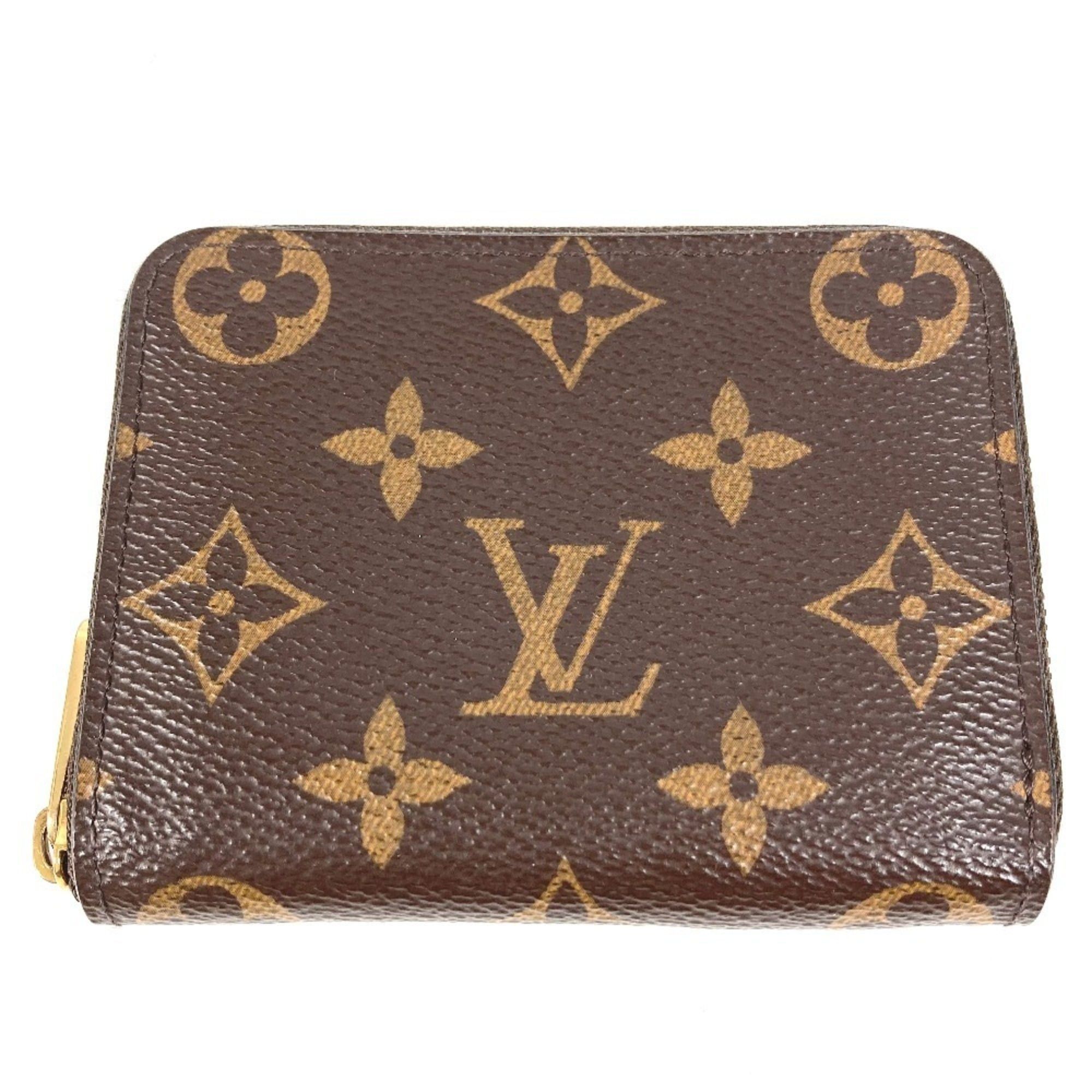 Louis Vuitton LOUIS VUITTON M60067 Monogram Zippy Coin Purse, Wallet, Round Zipper, Canvas, Brown, Men's/Women's Size ONE SIZE - 1 Thumbnail