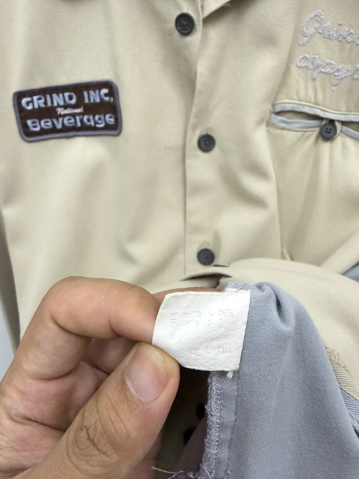 Vintage Grind Inc Beverage Vintage Worker Shirt Size US L / EU 52-54 / 3 - 8 Thumbnail