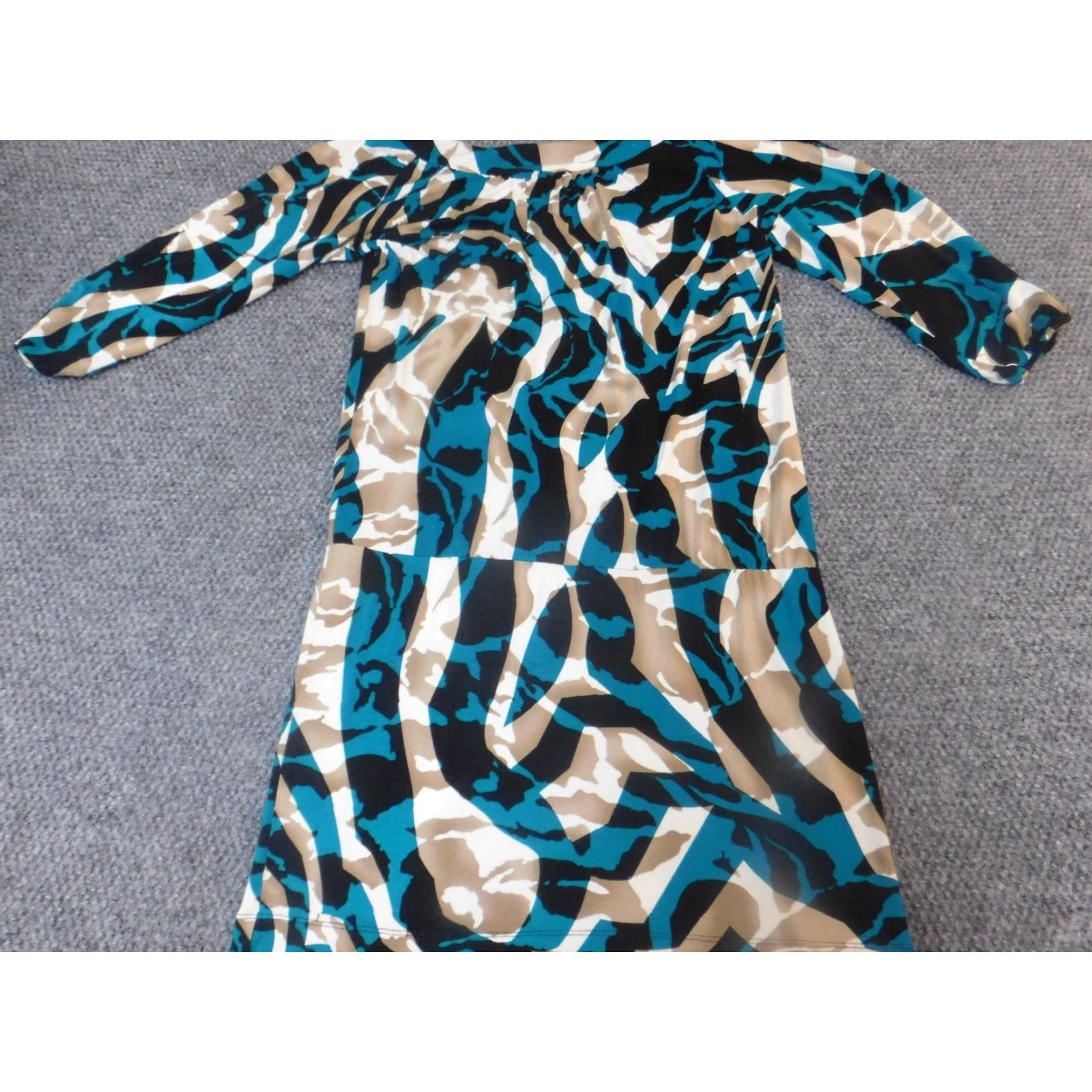Vintage Vertigo Womens dress Medium long A-line Dress Family? Size M / US 6-8 / IT 42-44 - 7 Thumbnail