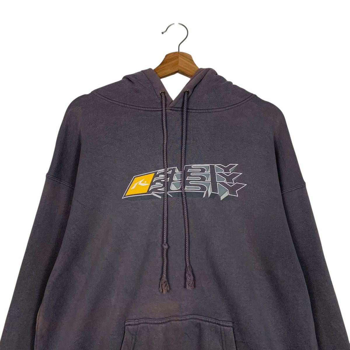 Rusty 90’s RUSTY Big Logo Pullover Hoodie Sweatshirt #3635-C166 Size US L / EU 52-54 / 3 - 8 Thumbnail