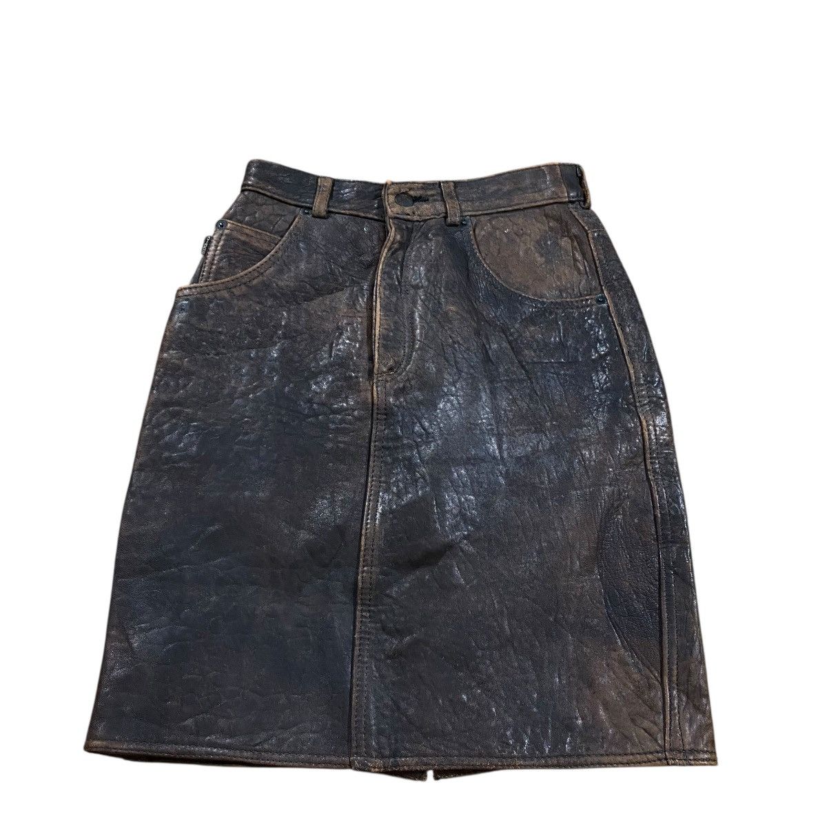 Avirex Vintage Avirex leather Skirt S Size Brown Colour Size 25" / US 0 / IT 36 - 1 Thumbnail