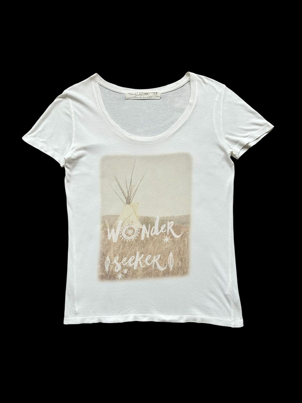 Le Grande Bleu (L.G.B.) Bedrock x L.G.B white t-shirt undercover