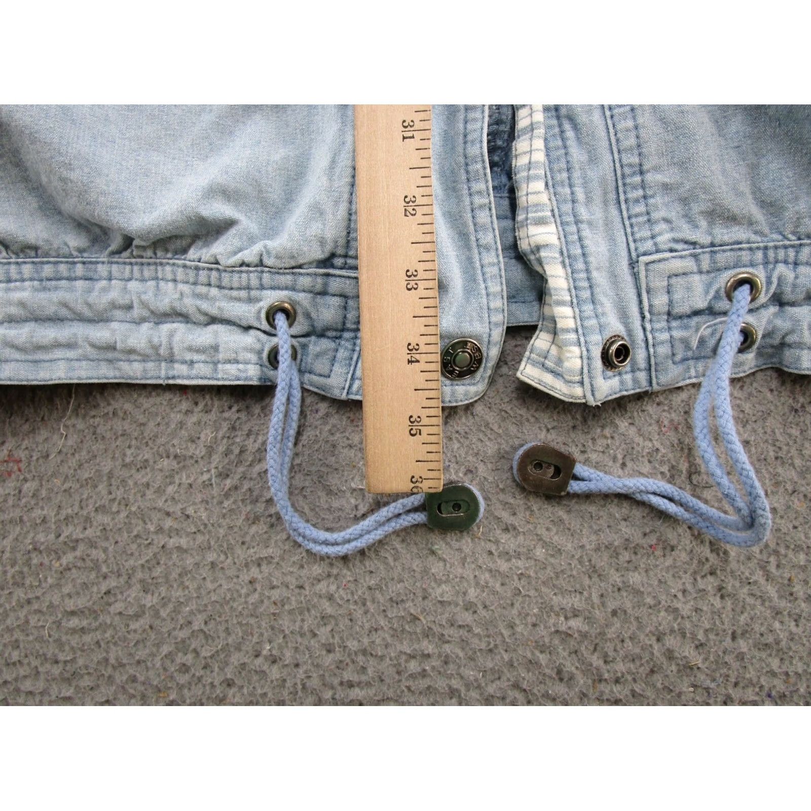 Vintage VINTAGE East West Denim Jacket Womens M 90s Streetwear Blue 90s Casual Jacket Mens Womens Girls? Size 32" / US 10 / IT 46 - 7 Thumbnail