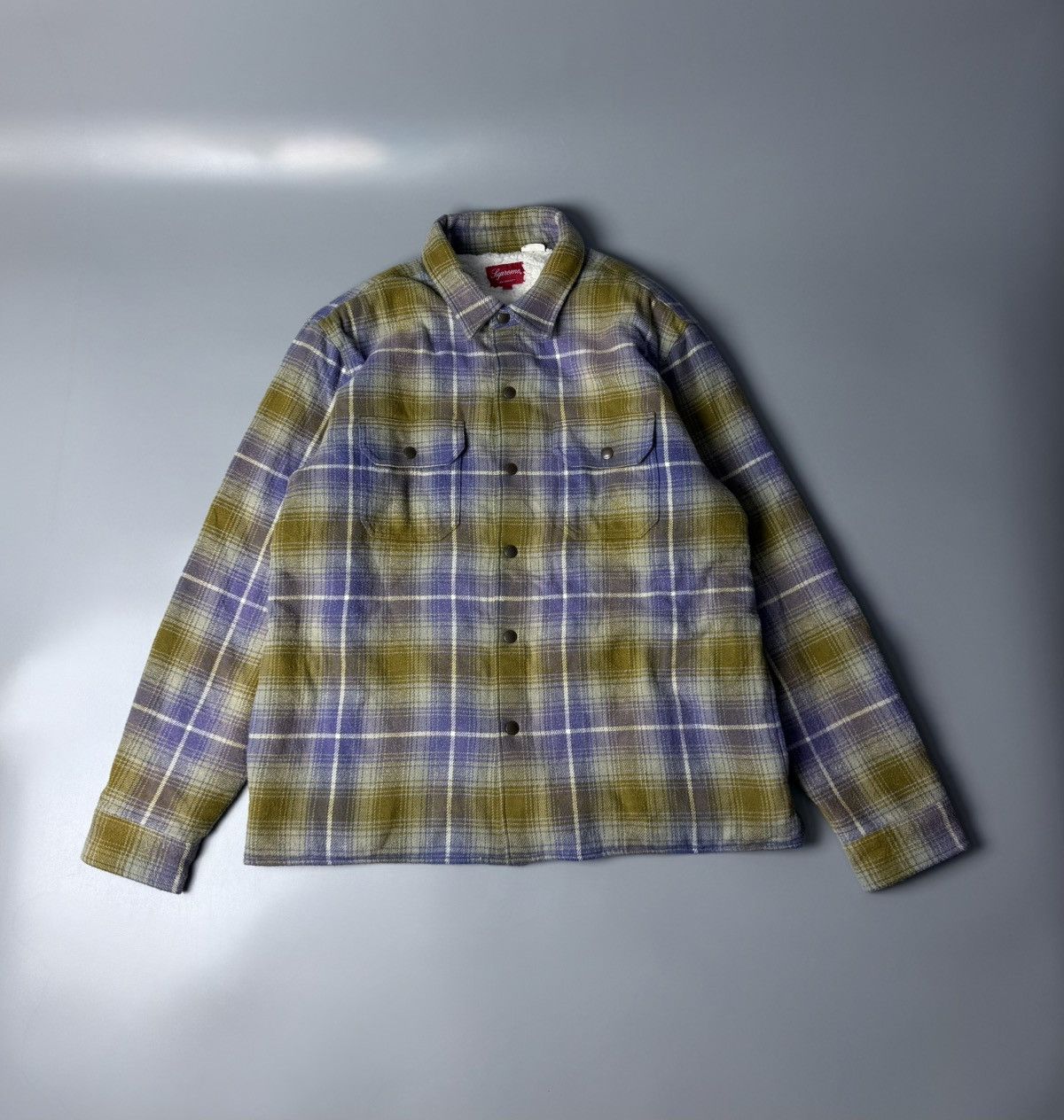 Supreme MLK Zip Up Flannel Shirt | Grailed