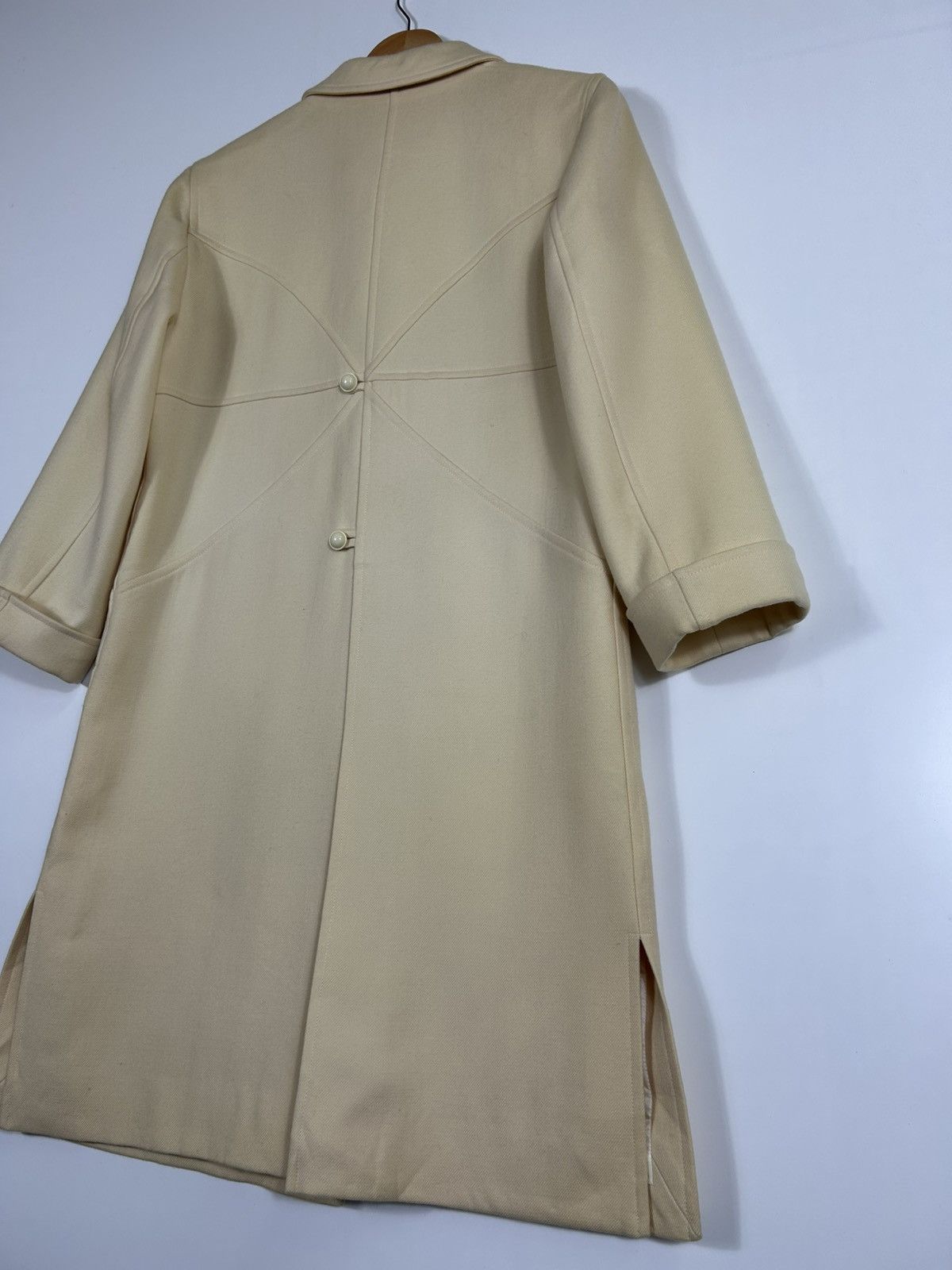 Courreges ⚡️Vintage Courreges Paris Wool Button Long Coat Jacket Size S / US 4 / IT 40 - 16 Thumbnail