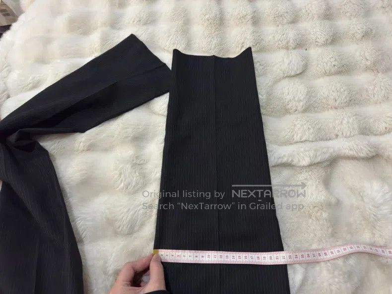 Saint Laurent Paris Saint Laurent Paris Ultra Fine Stripe Wool Trousers Size US 32 / EU 48 - 7 Thumbnail